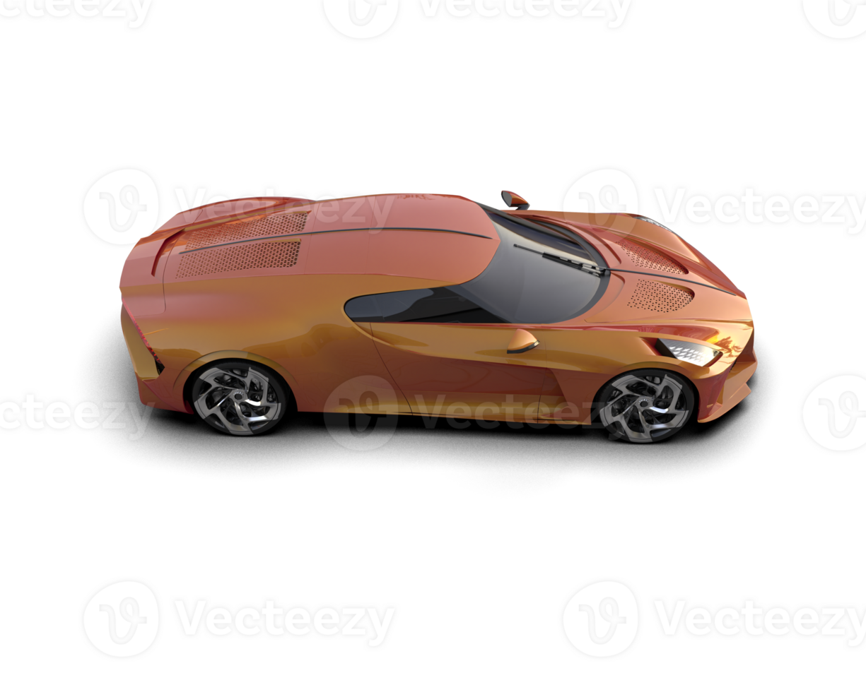 Realistic sport car isolated on background. 3d rendering - illustration png
