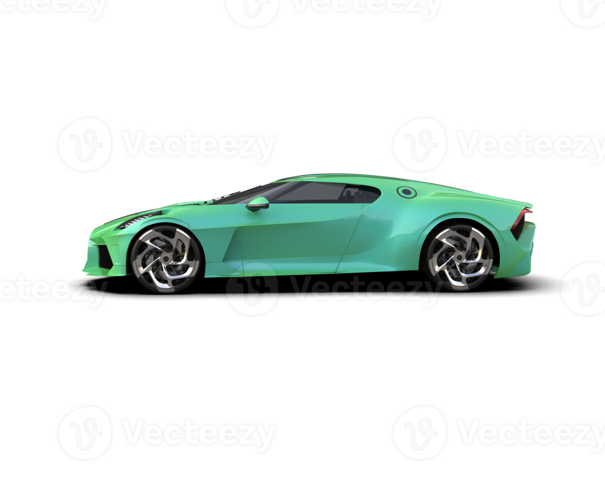 Realistic sport car isolated on background. 3d rendering - illustration png