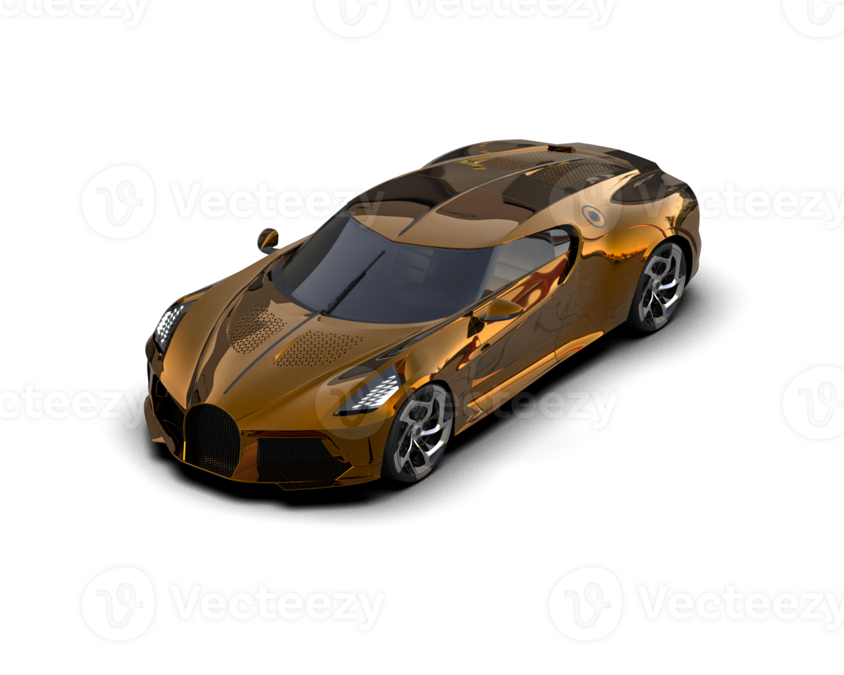 Realistic sport car isolated on background. 3d rendering - illustration png