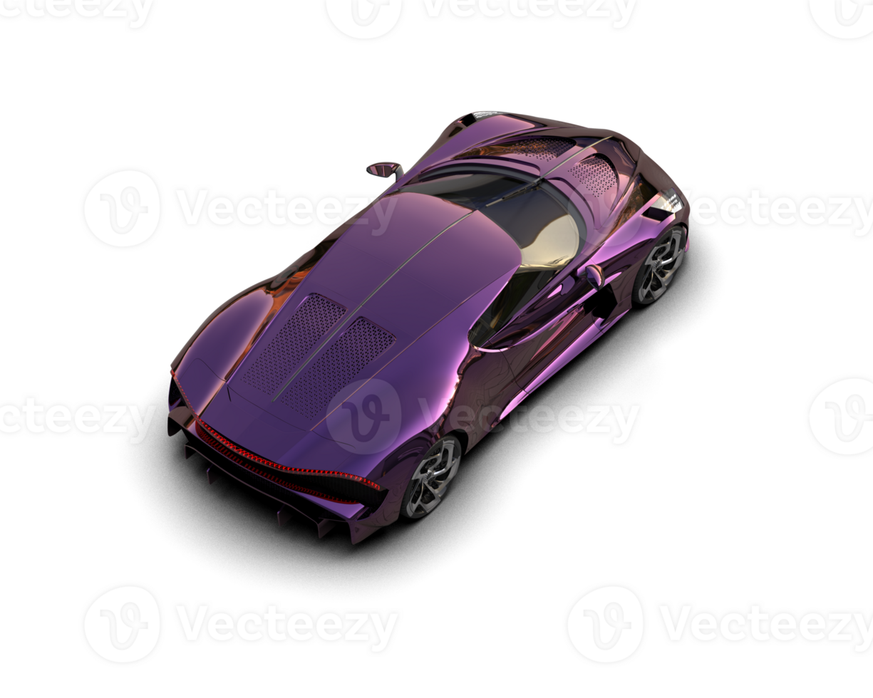 Realistic sport car isolated on background. 3d rendering - illustration png