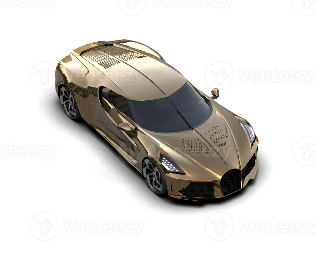 Realistic sport car isolated on background. 3d rendering - illustration png