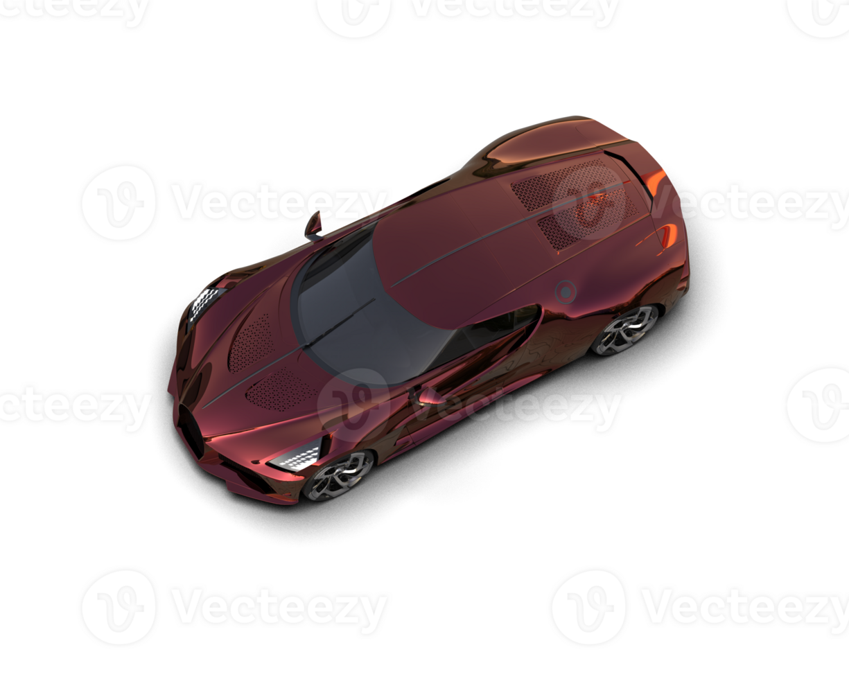 Realistic sport car isolated on background. 3d rendering - illustration png
