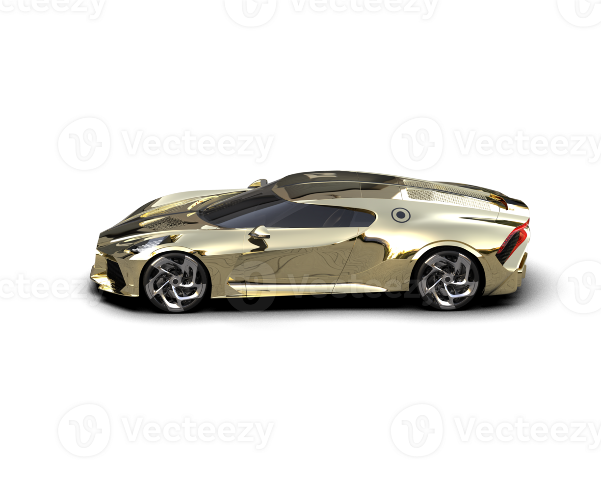 Realistic sport car isolated on background. 3d rendering - illustration png