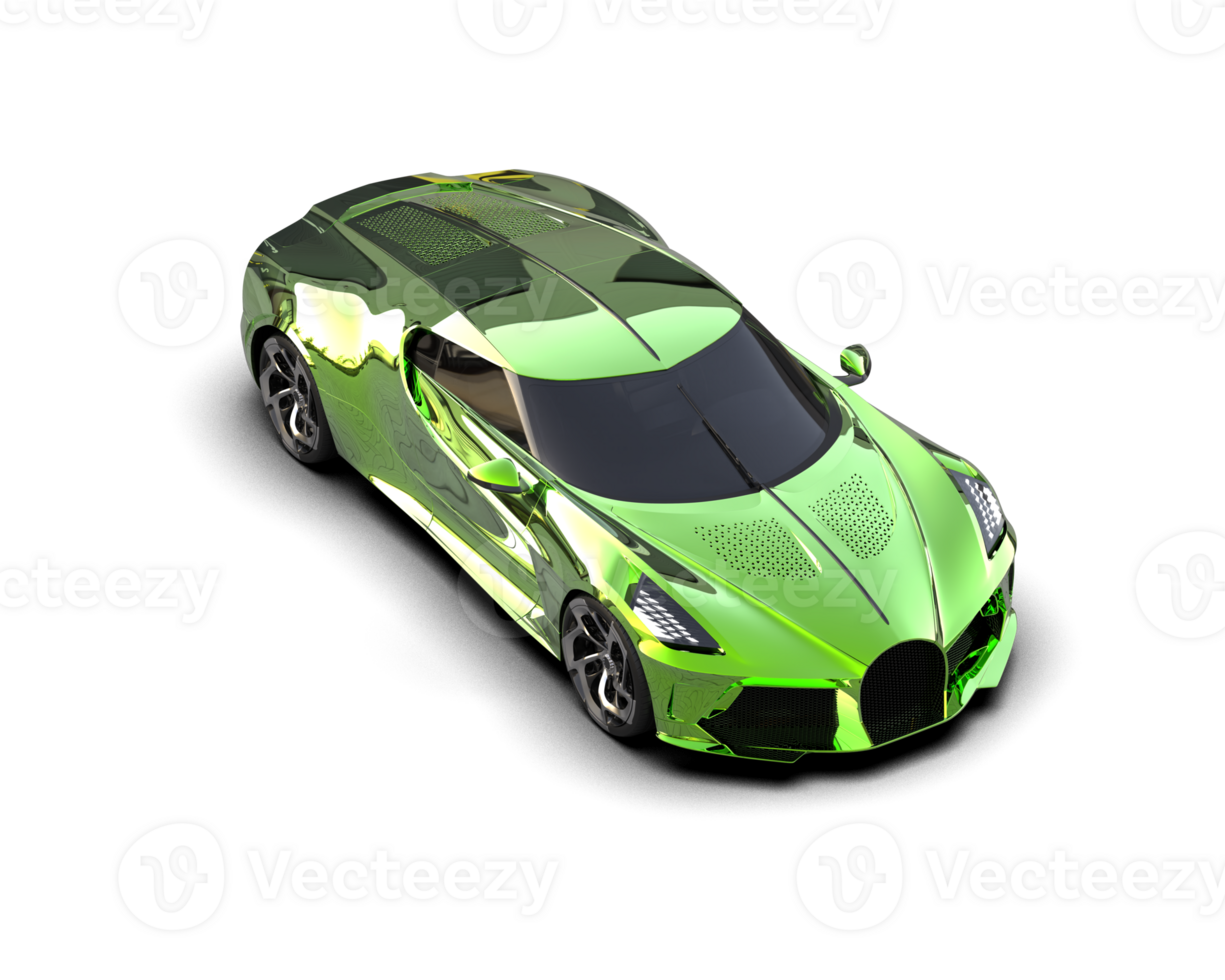 Realistic sport car isolated on background. 3d rendering - illustration png