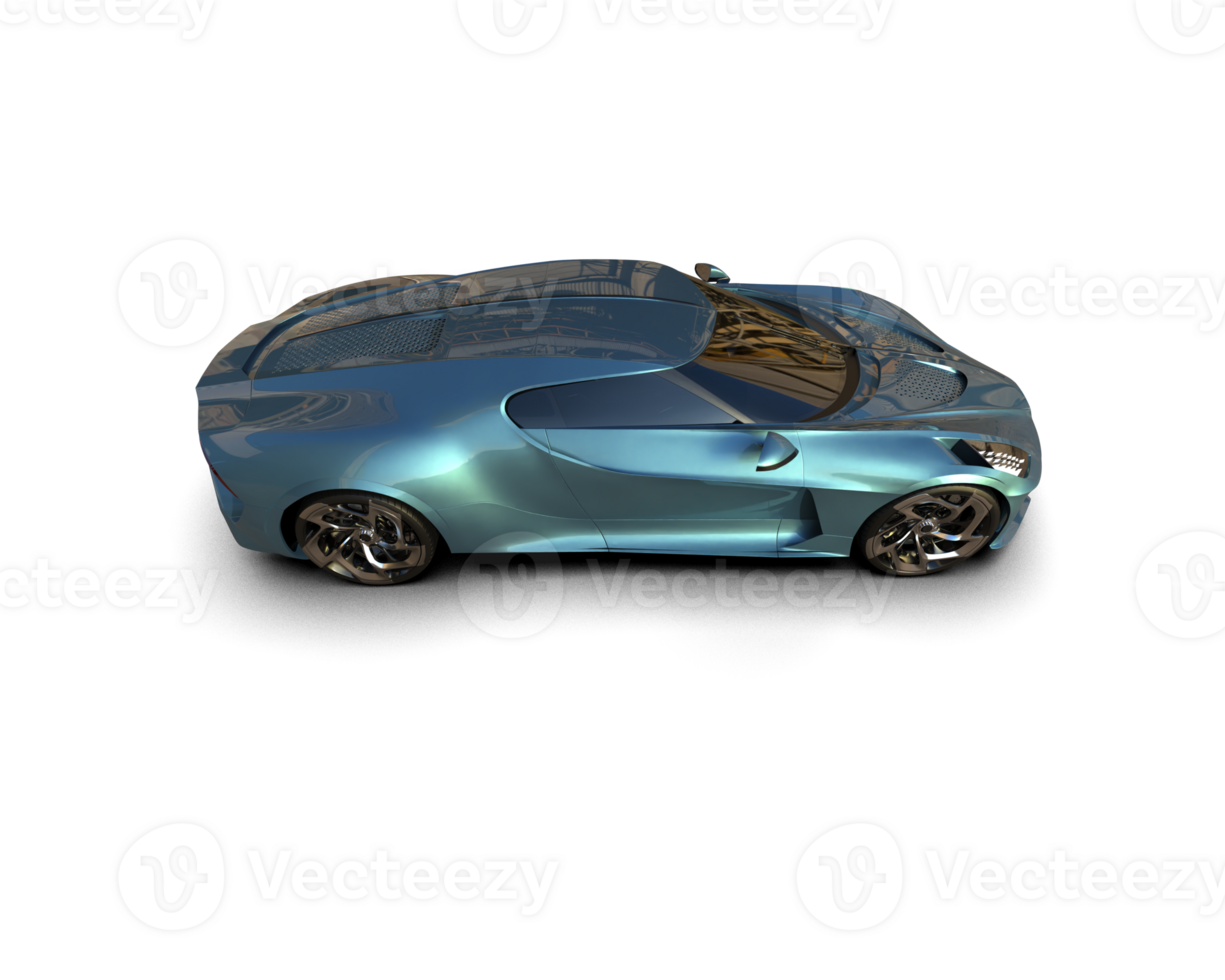 Realistic sport car isolated on background. 3d rendering - illustration png
