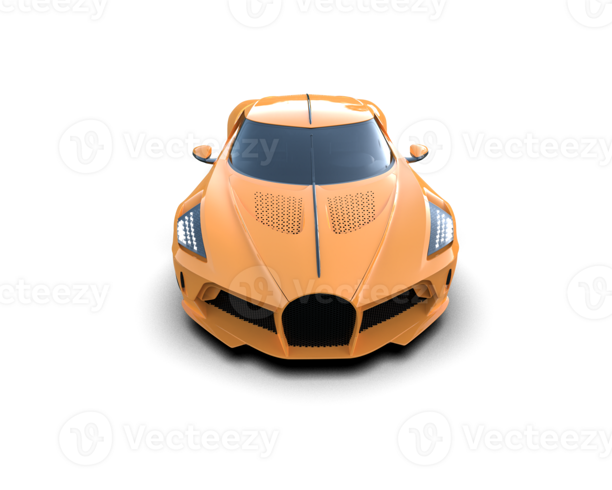 Realistic sport car isolated on background. 3d rendering - illustration png