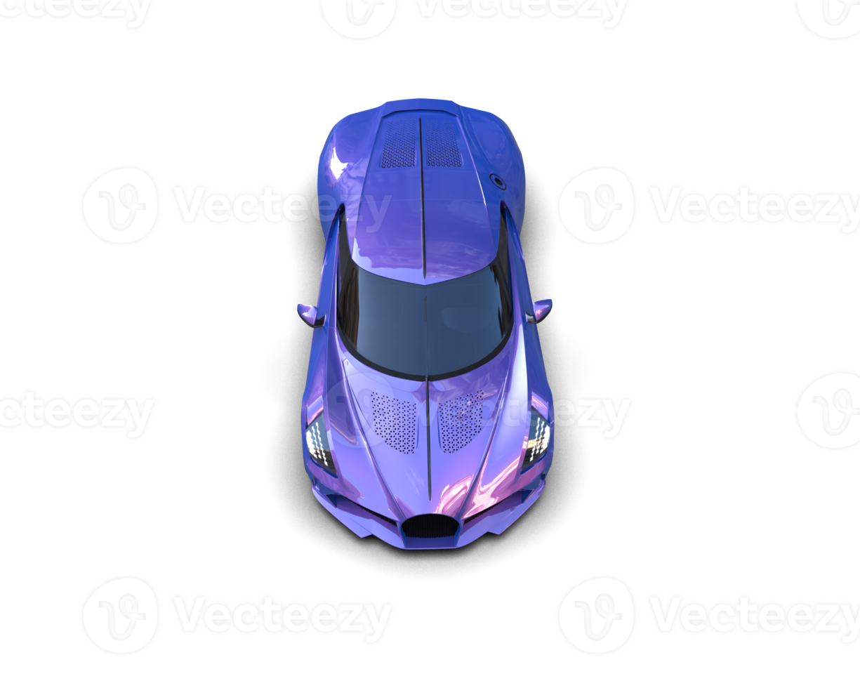 Realistic sport car isolated on background. 3d rendering - illustration png