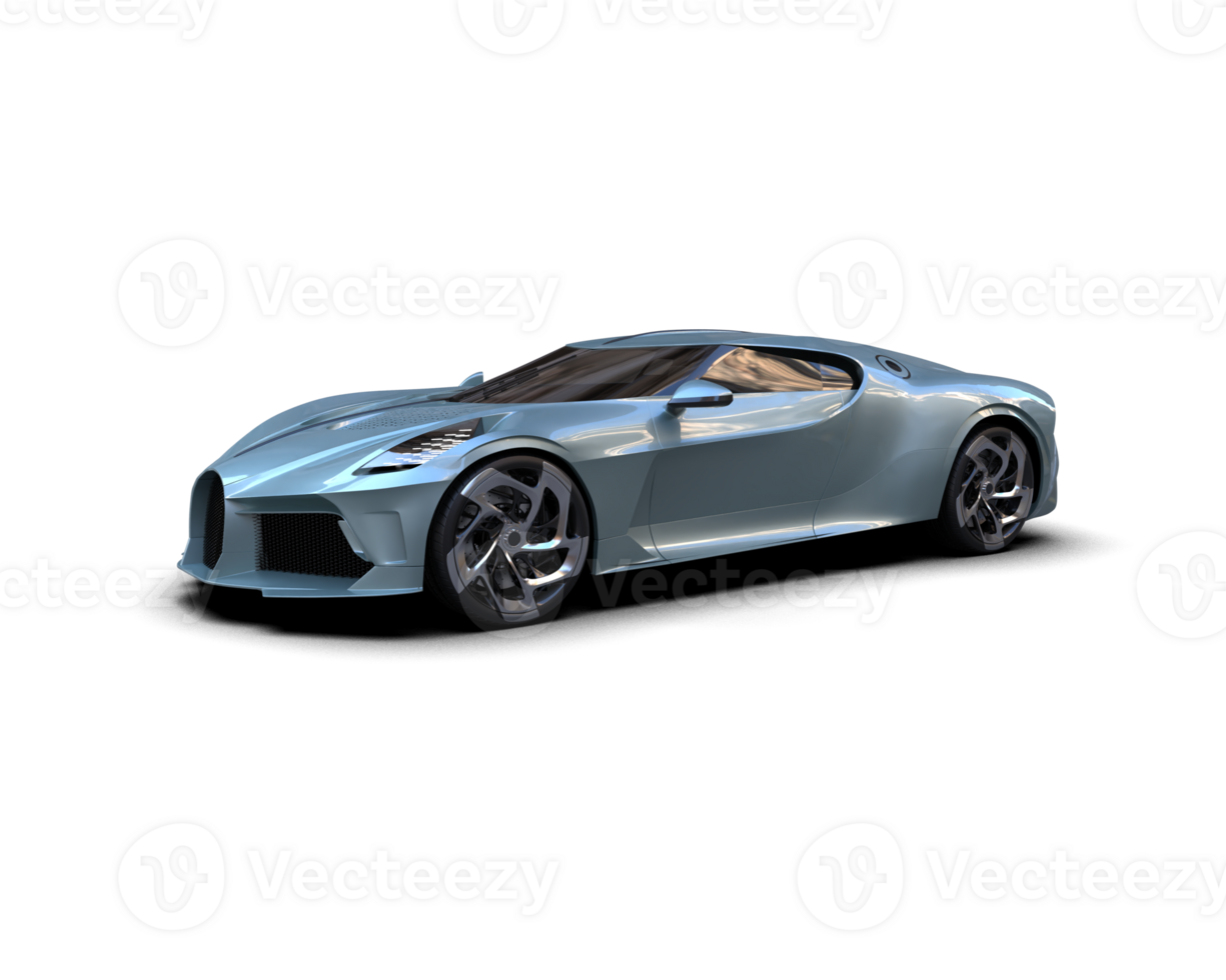 Realistic sport car isolated on background. 3d rendering - illustration png