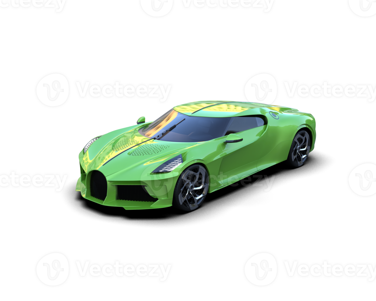 Realistic sport car isolated on background. 3d rendering - illustration png