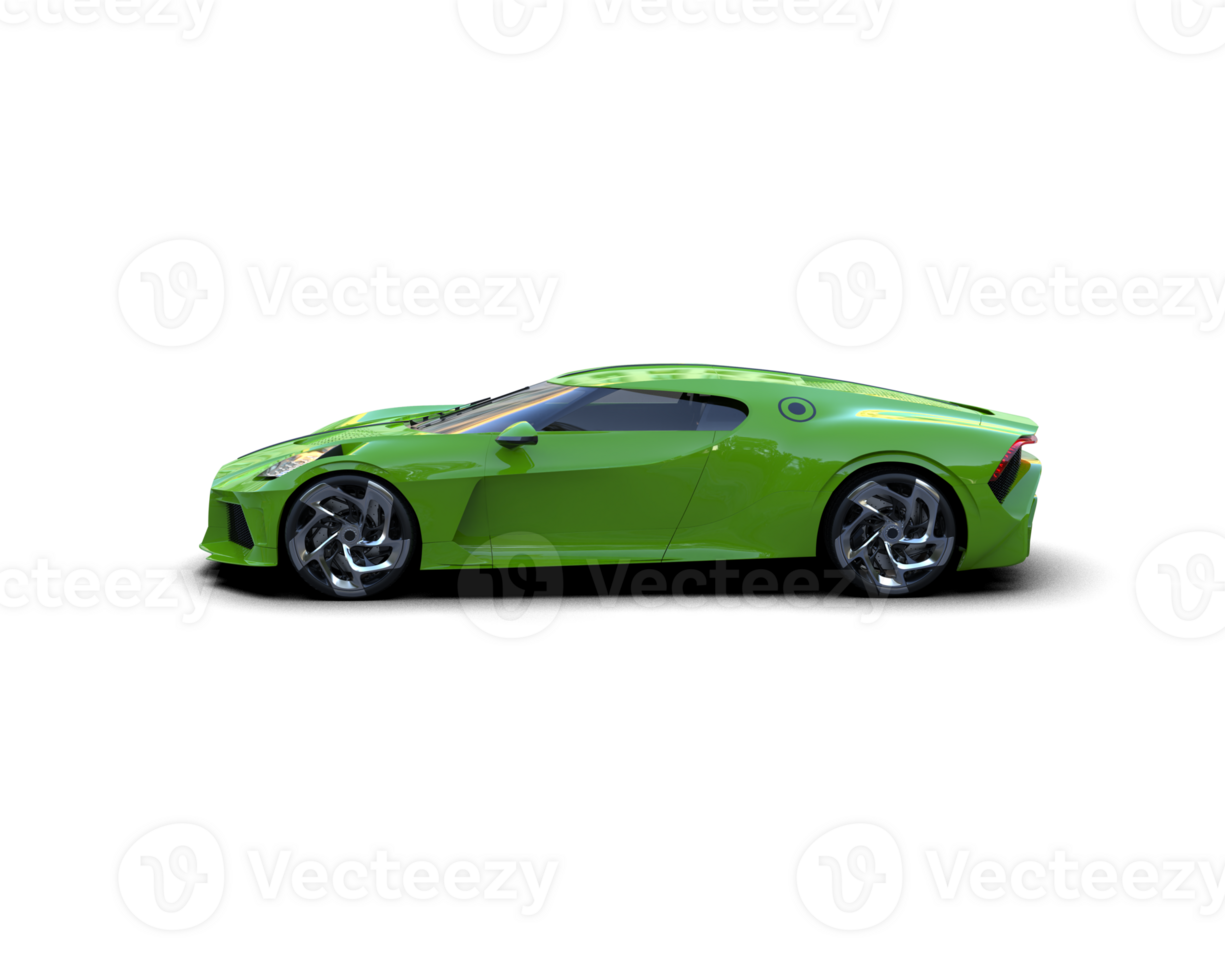 Realistic sport car isolated on background. 3d rendering - illustration png