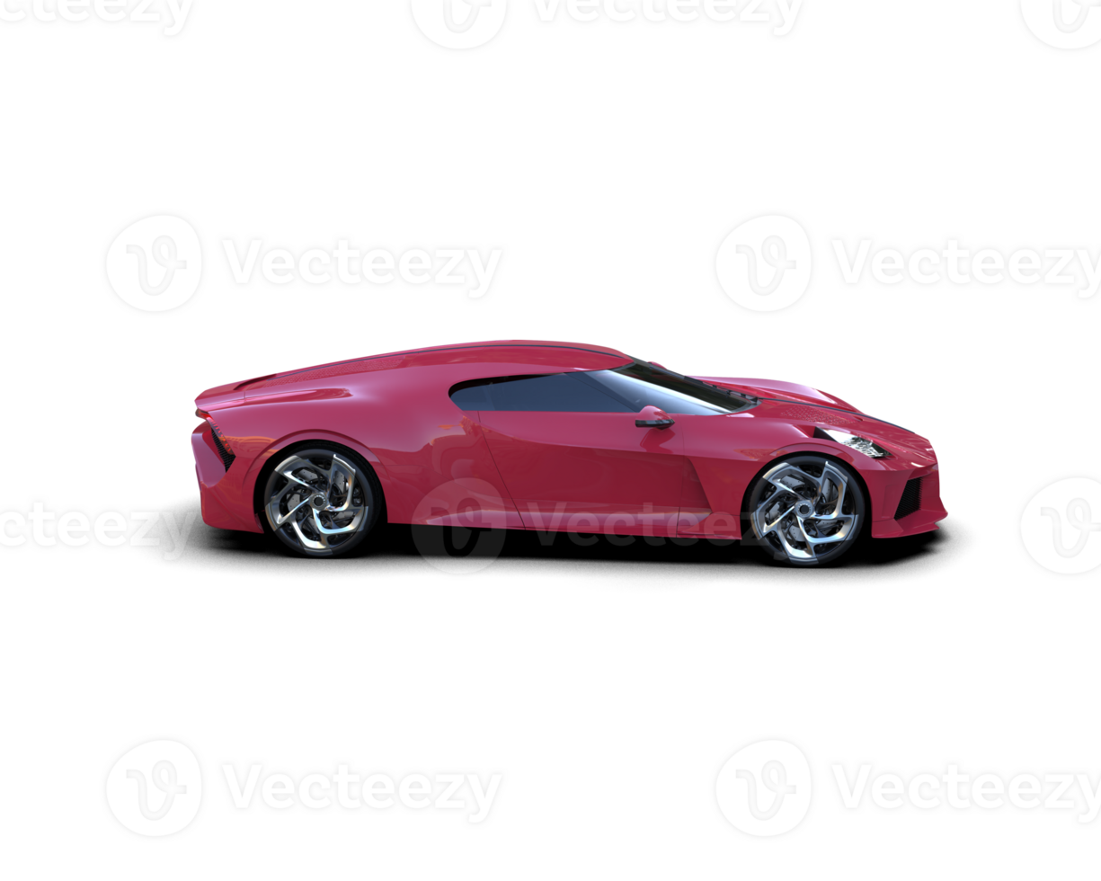 Realistic sport car isolated on background. 3d rendering - illustration png