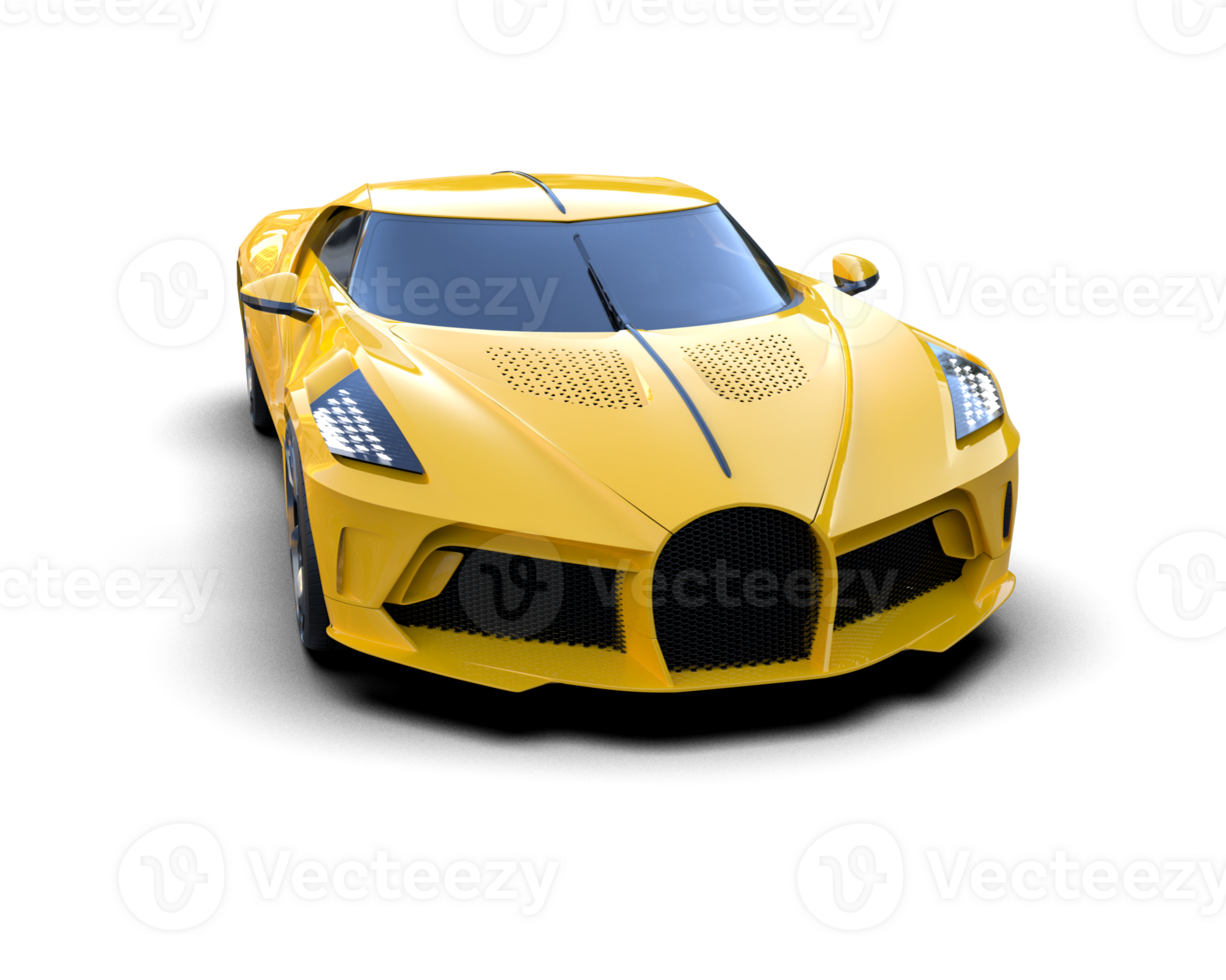 Realistic sport car isolated on background. 3d rendering - illustration png