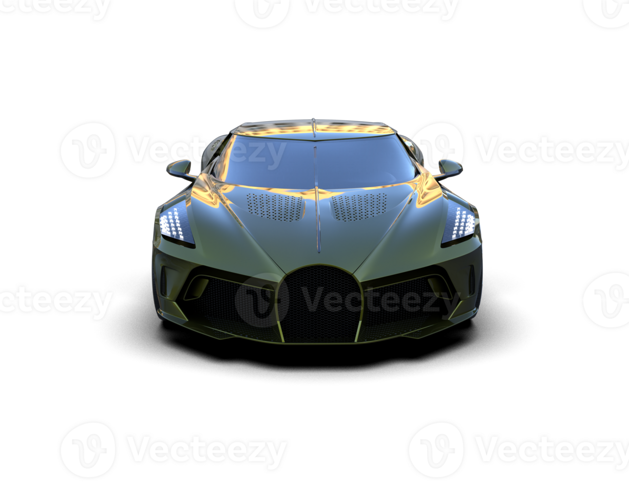 Realistic sport car isolated on background. 3d rendering - illustration png