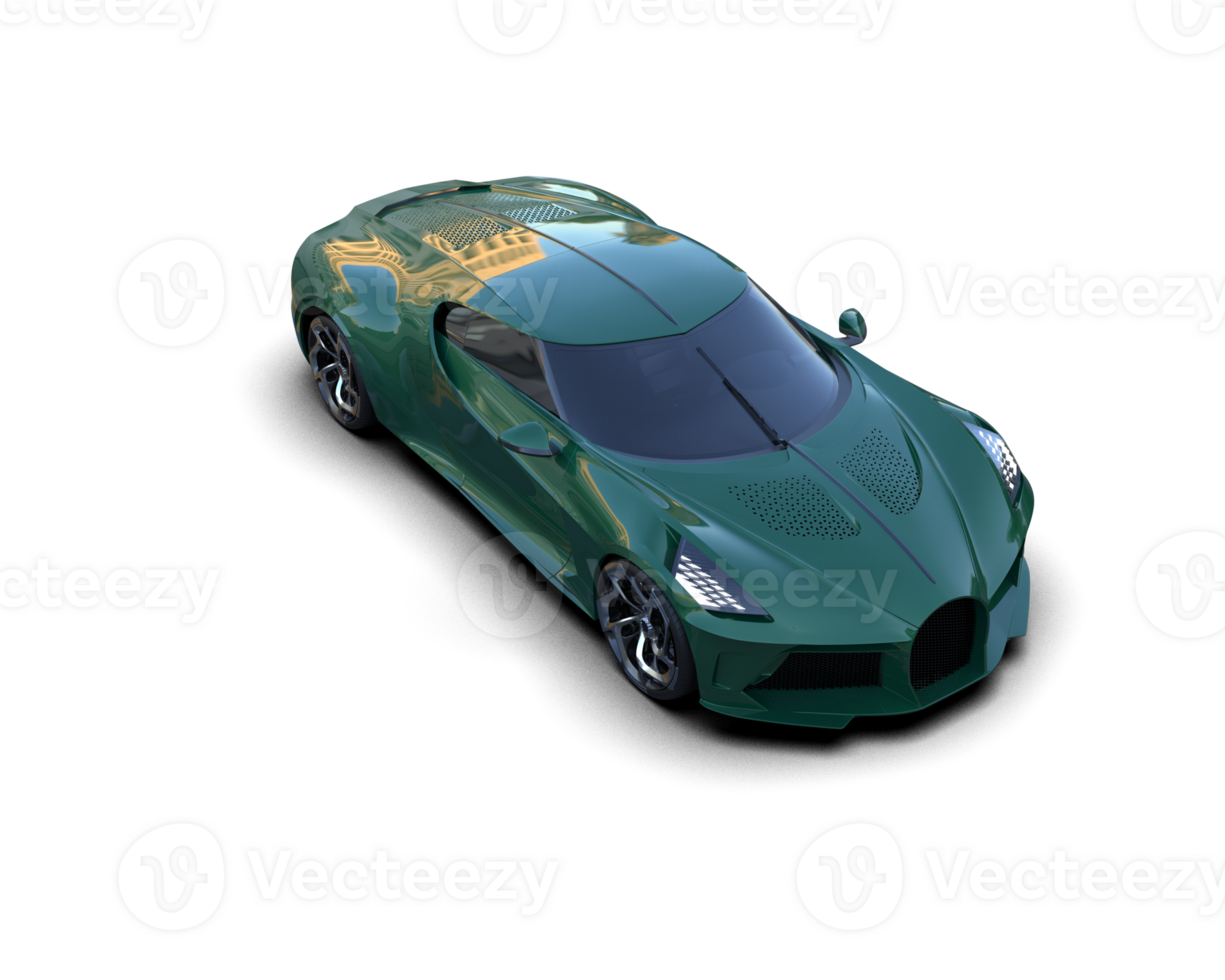 Realistic sport car isolated on background. 3d rendering - illustration png
