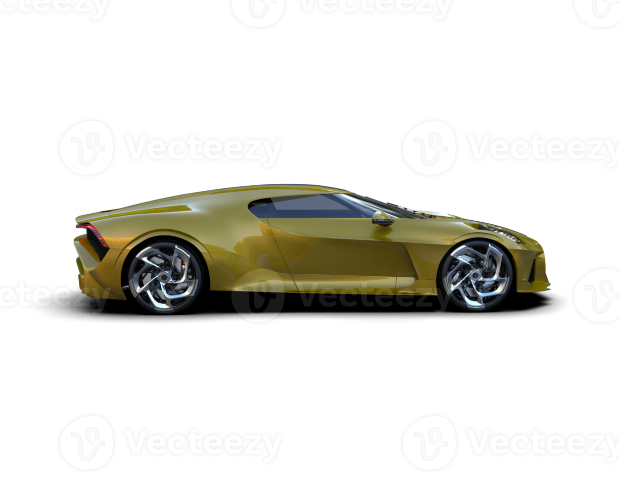 Realistic sport car isolated on background. 3d rendering - illustration png