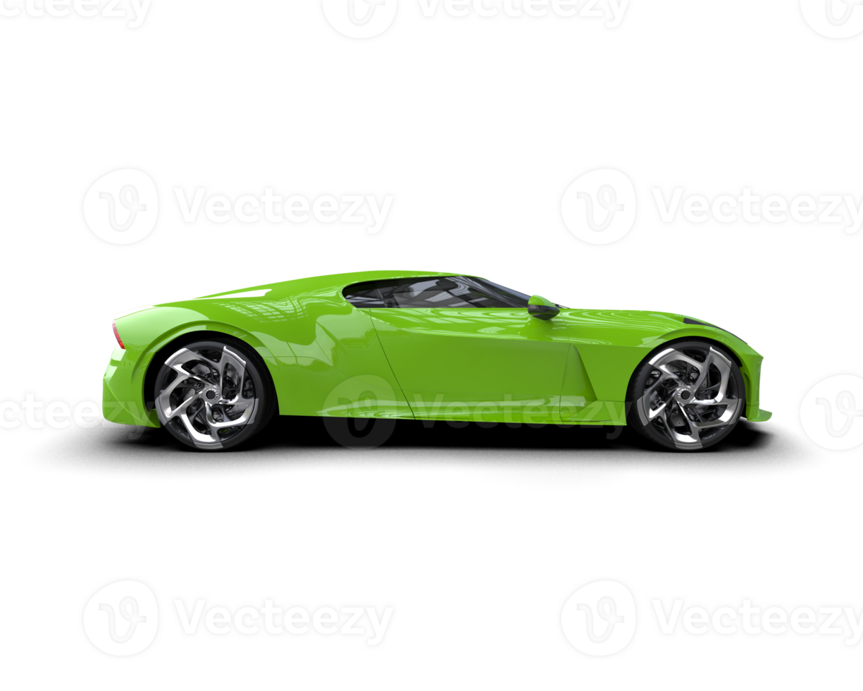 Realistic sport car isolated on background. 3d rendering - illustration png