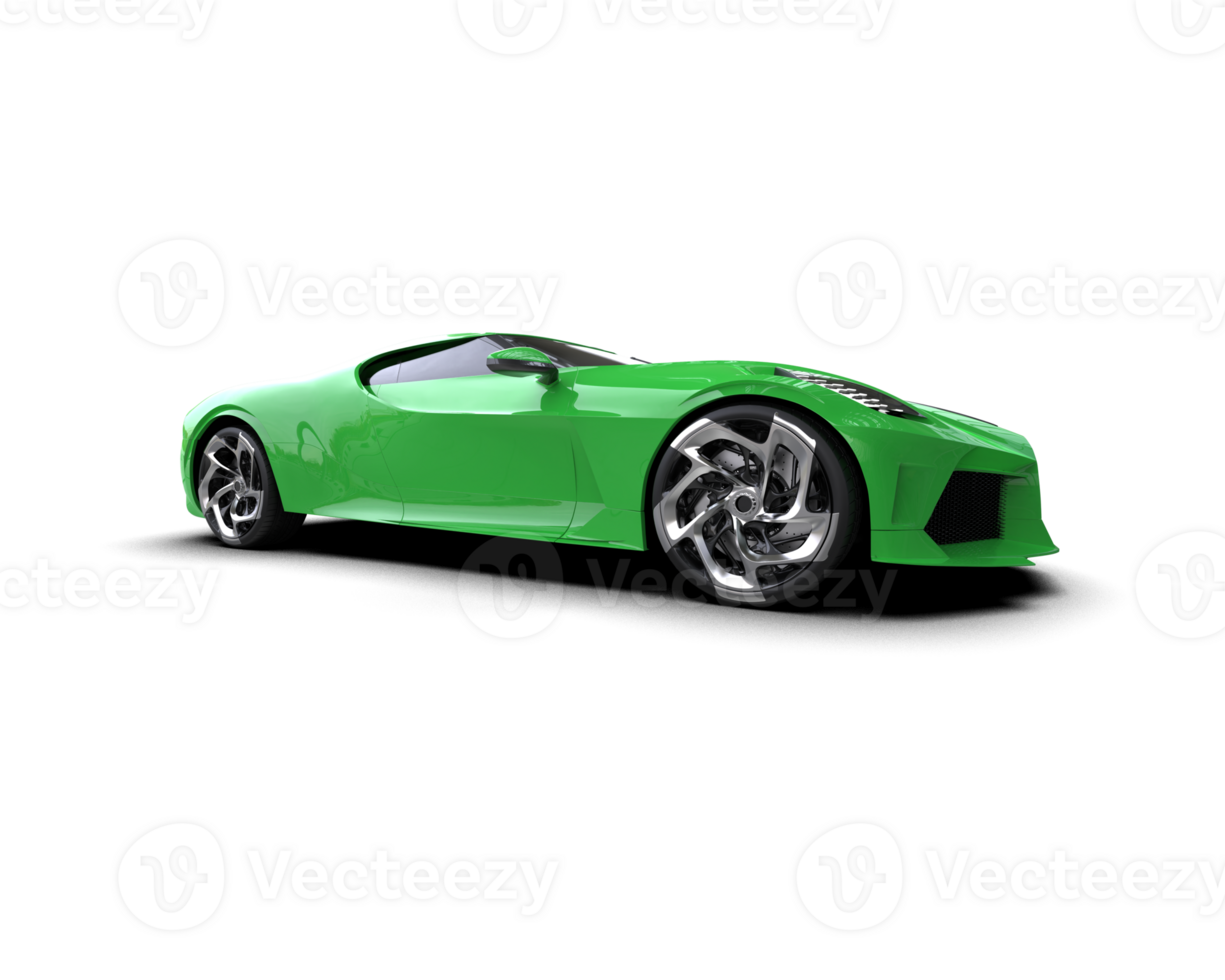 Realistic sport car isolated on background. 3d rendering - illustration png