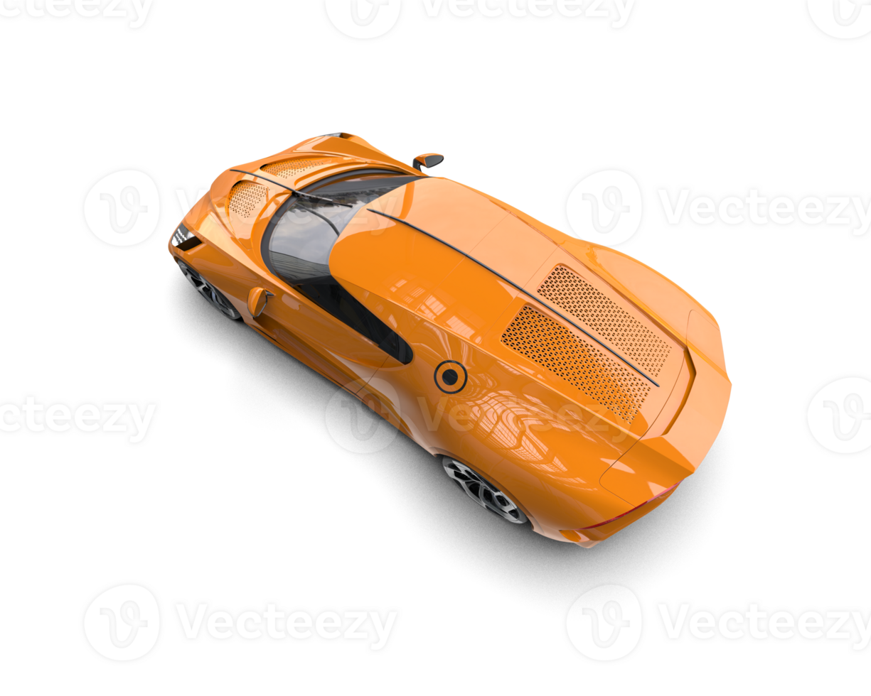 Realistic sport car isolated on background. 3d rendering - illustration png