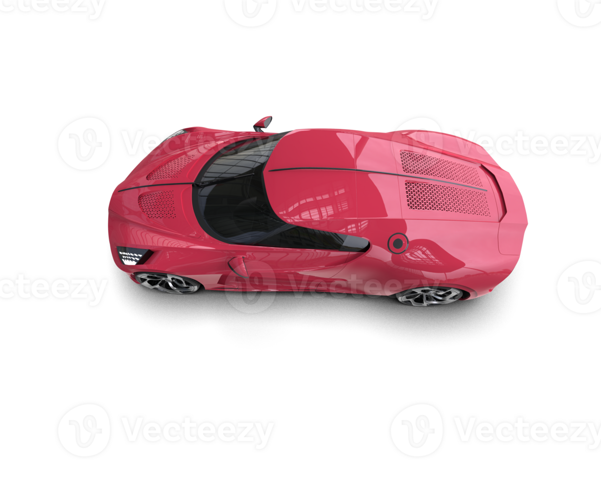 Realistic sport car isolated on background. 3d rendering - illustration png