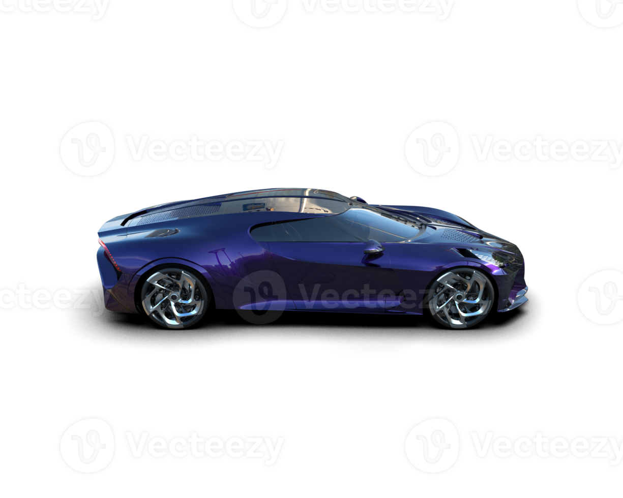 Realistic sport car isolated on background. 3d rendering - illustration png