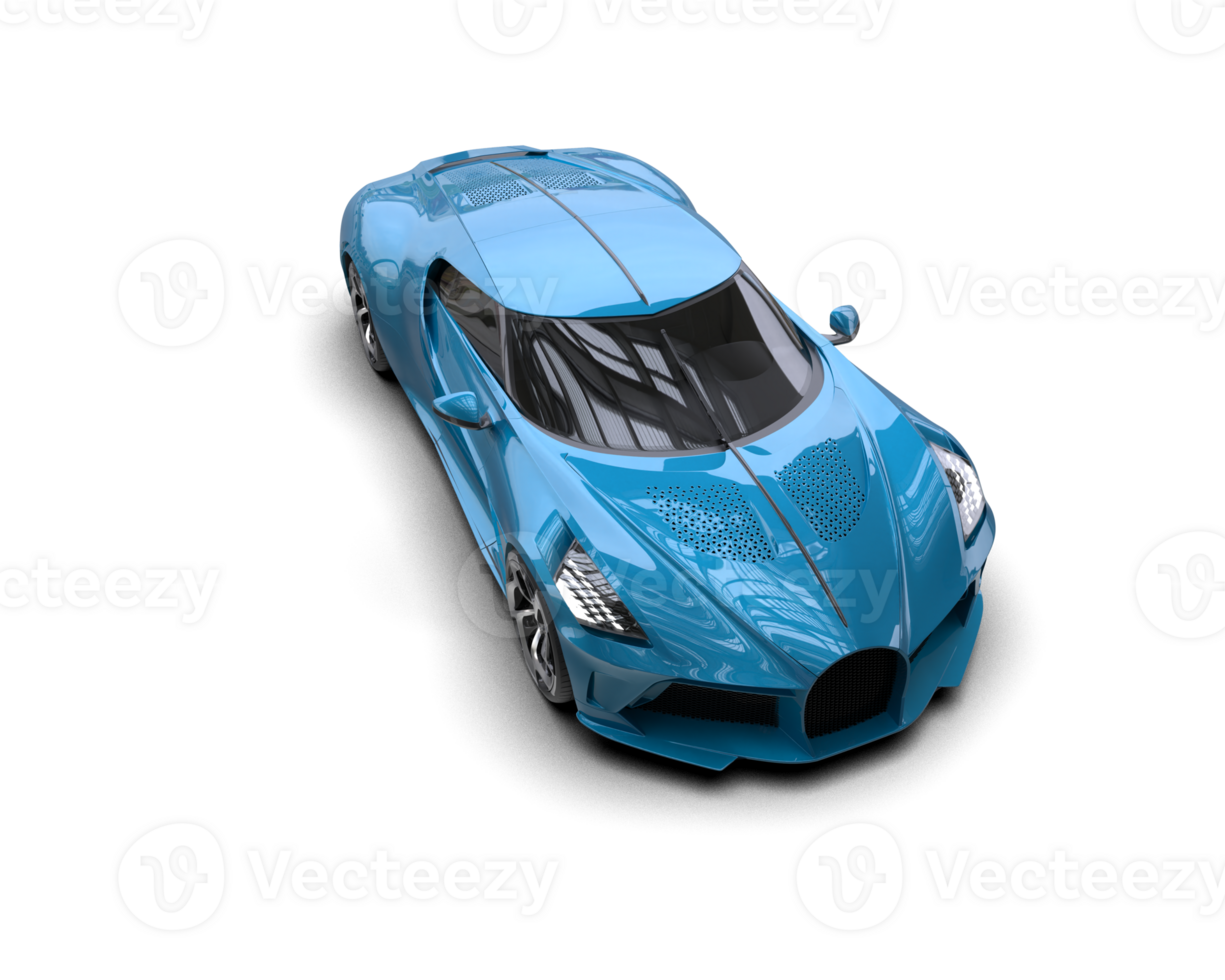 Realistic sport car isolated on background. 3d rendering - illustration png
