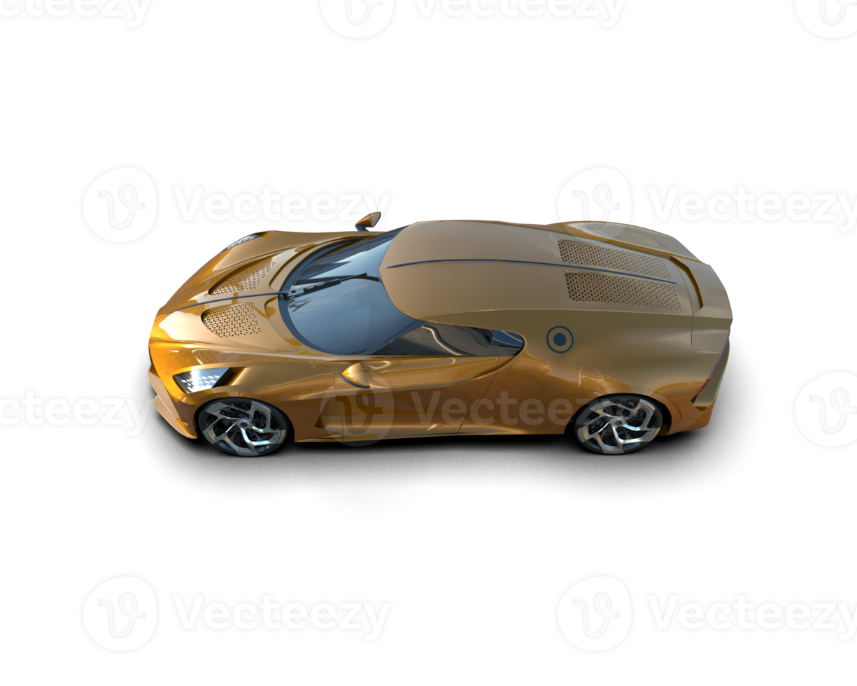 Realistic sport car isolated on background. 3d rendering - illustration png