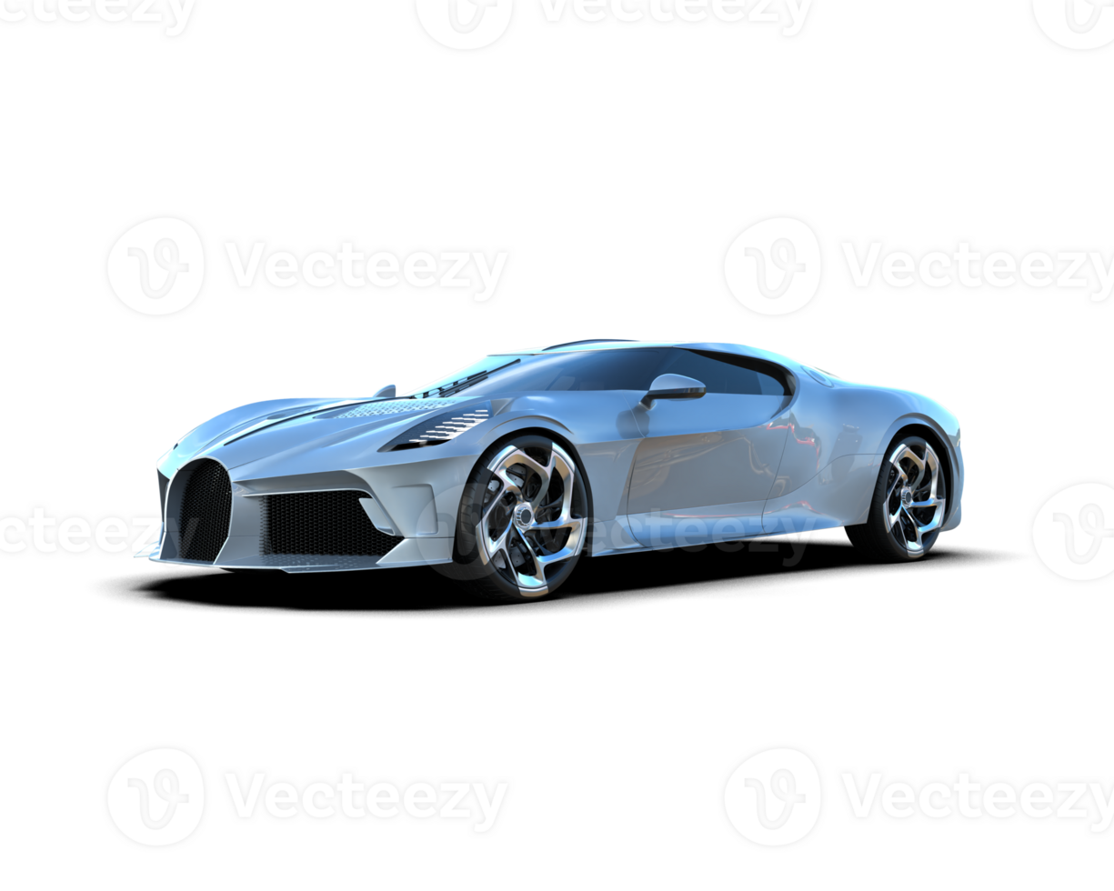 Realistic sport car isolated on background. 3d rendering - illustration png