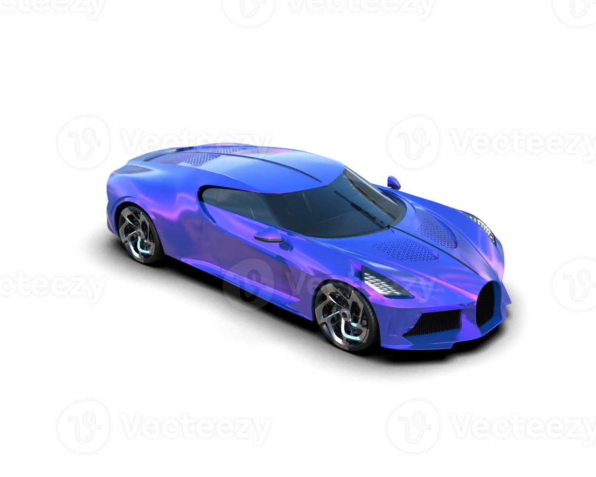 Realistic sport car isolated on background. 3d rendering - illustration png