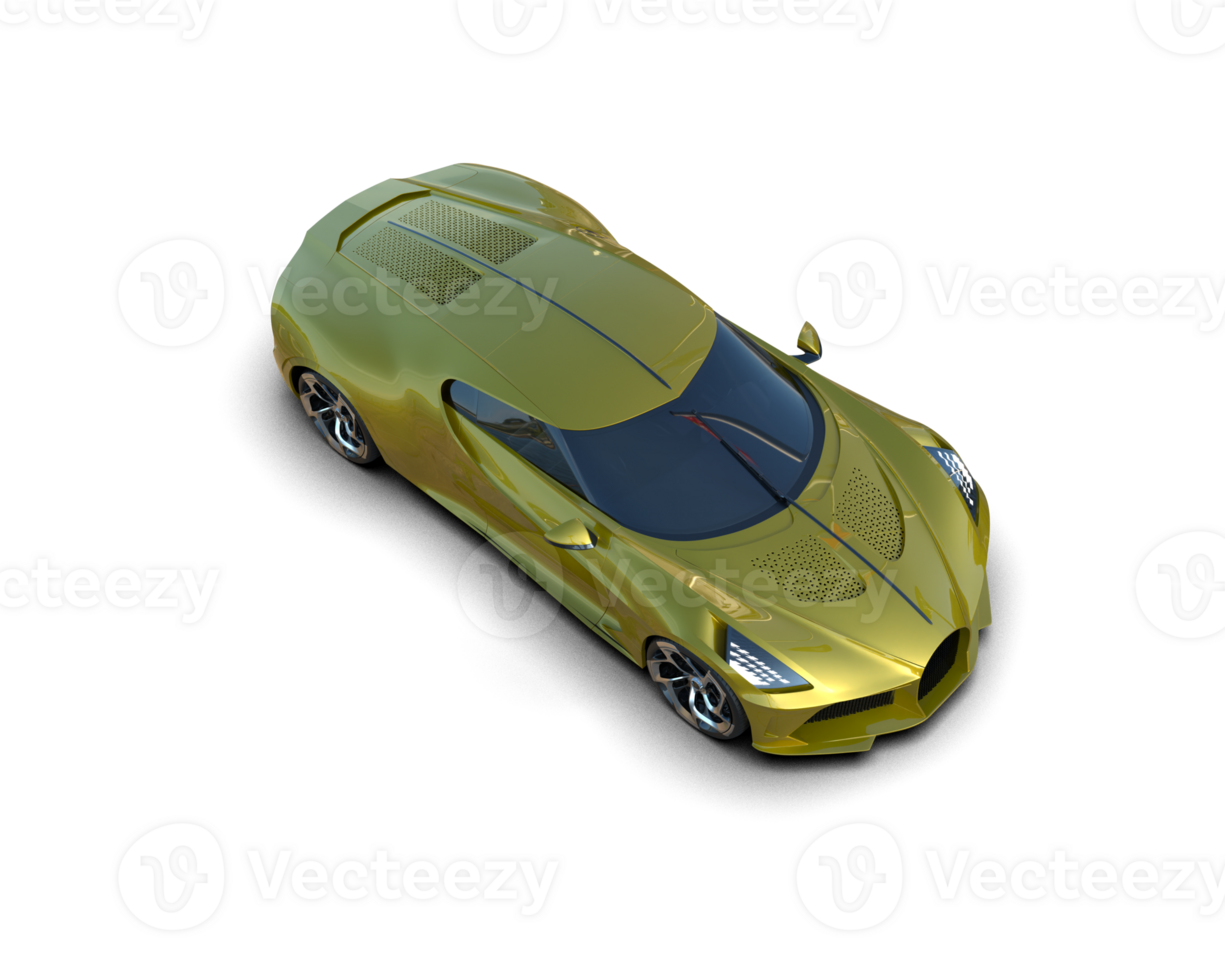 Realistic sport car isolated on background. 3d rendering - illustration png