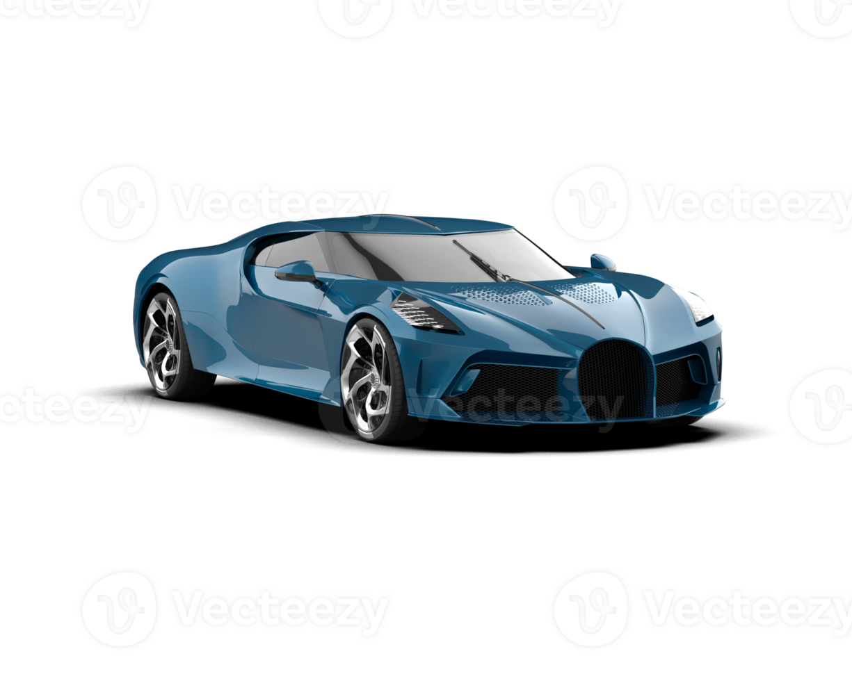 Realistic sport car isolated on background. 3d rendering - illustration png