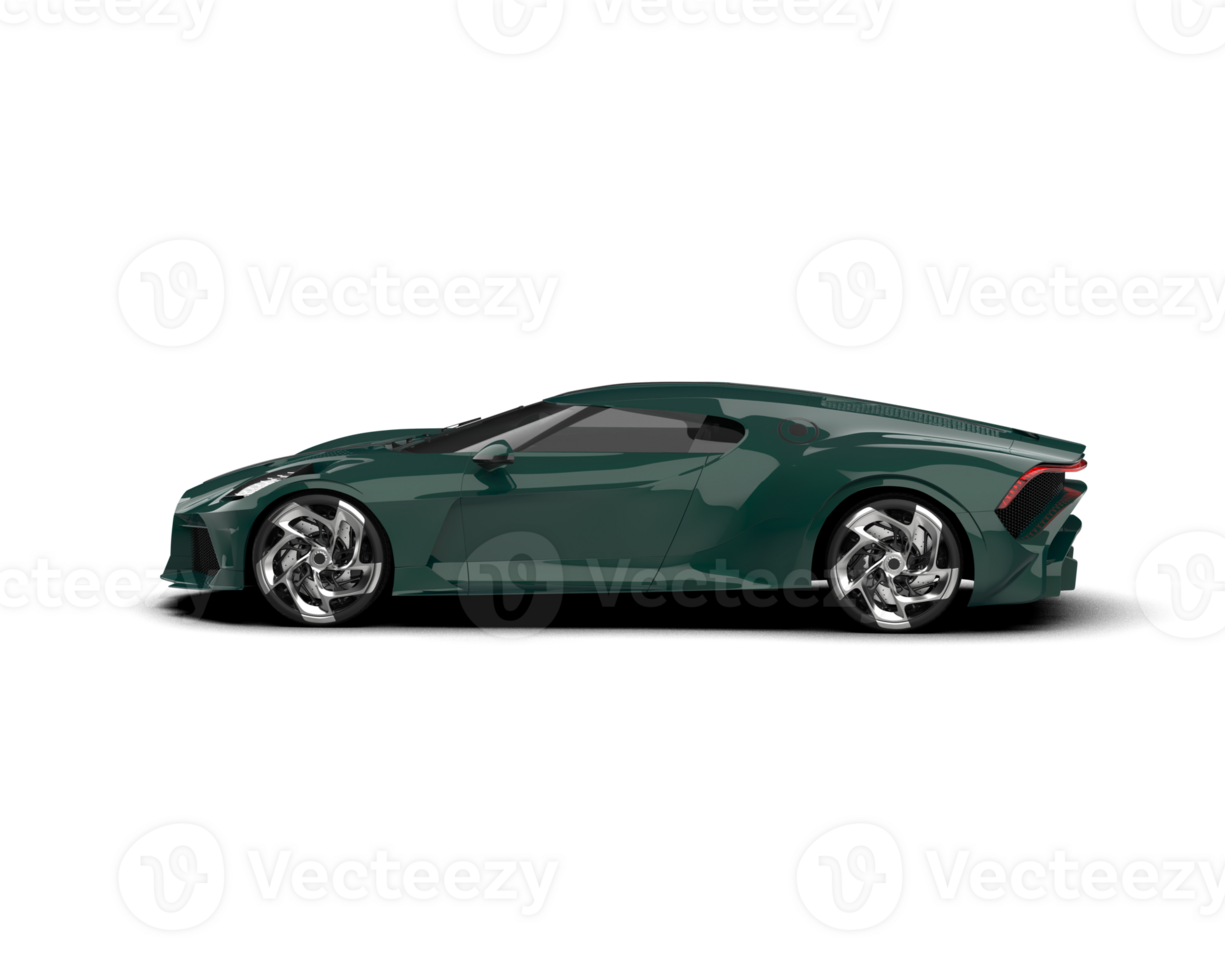 Realistic sport car isolated on background. 3d rendering - illustration png