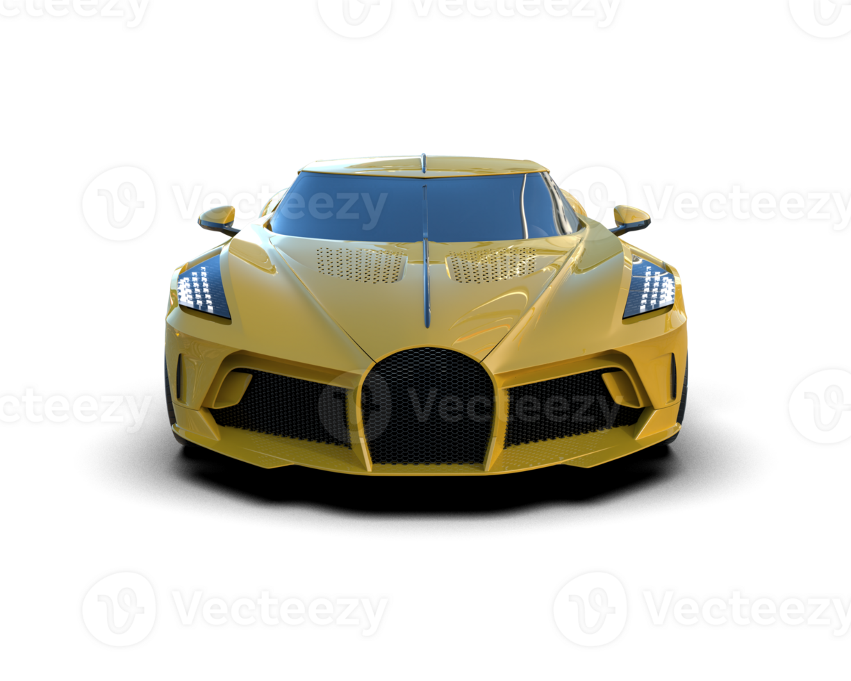 Realistic sport car isolated on background. 3d rendering - illustration png