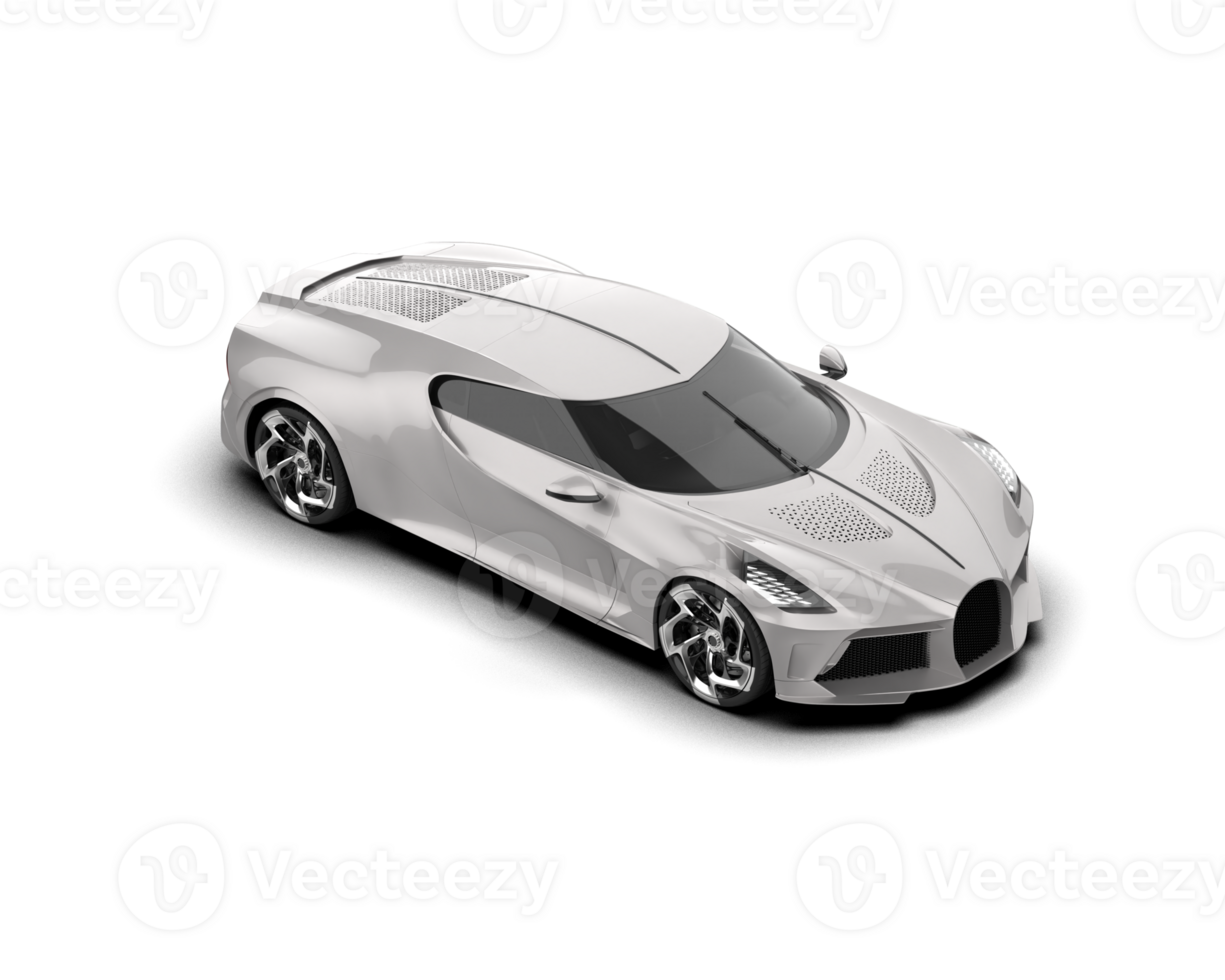 Realistic sport car isolated on background. 3d rendering - illustration png