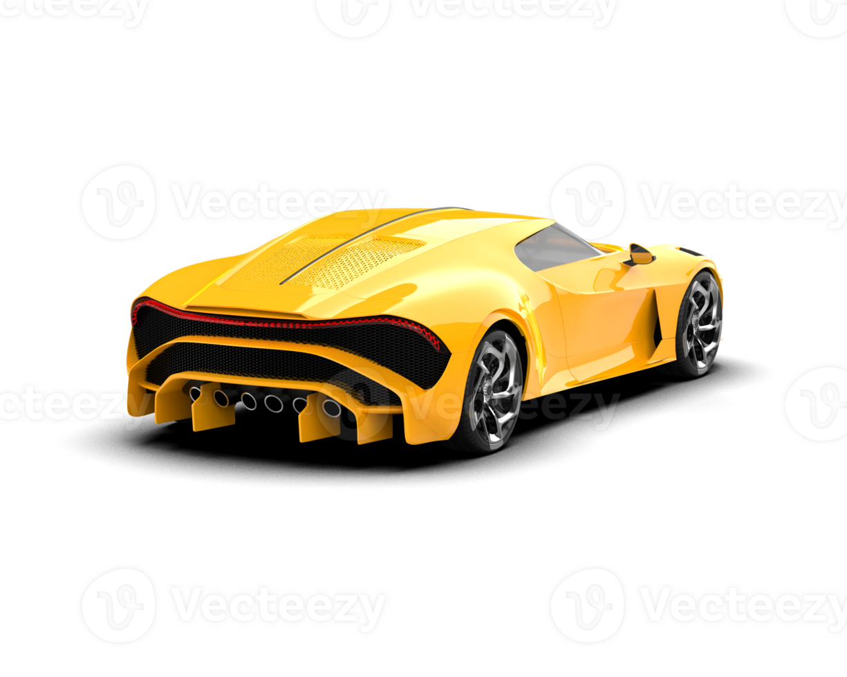 Realistic sport car isolated on background. 3d rendering - illustration png
