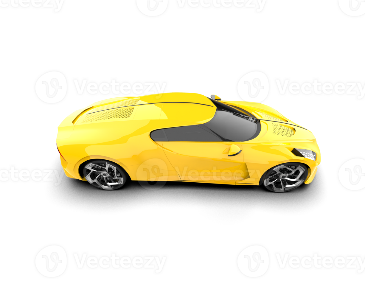Realistic sport car isolated on background. 3d rendering - illustration png