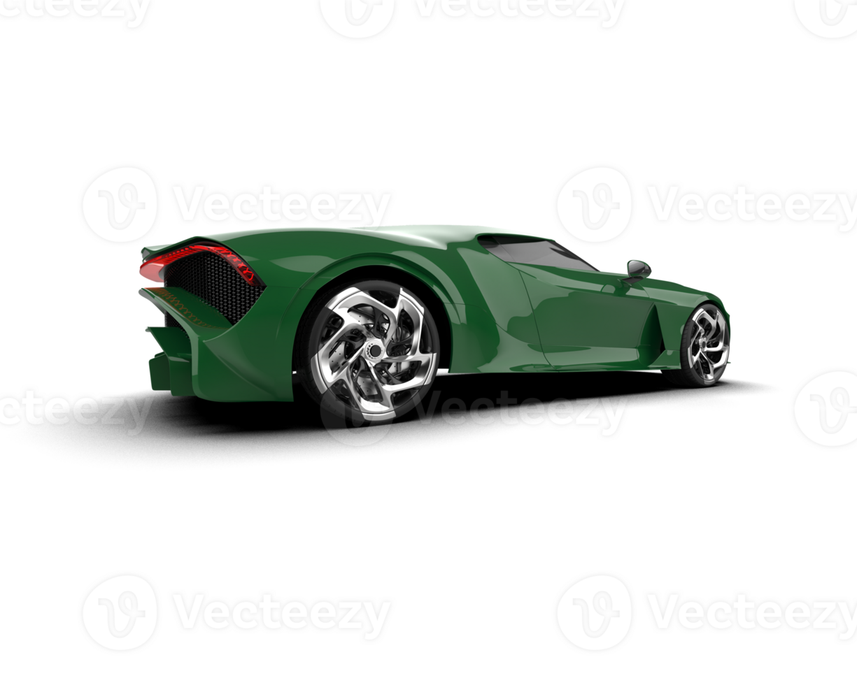 Realistic sport car isolated on background. 3d rendering - illustration png