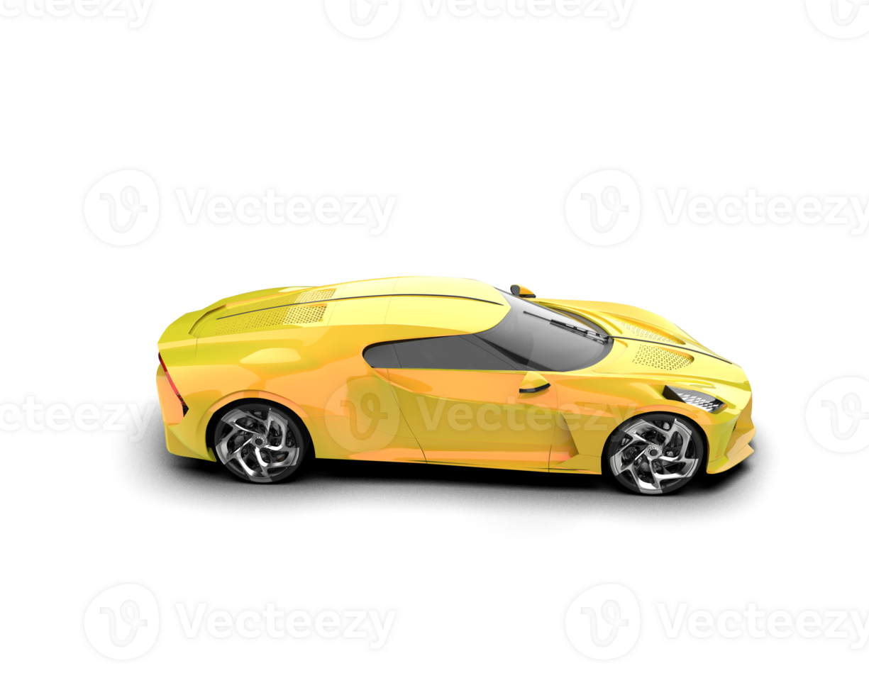 Realistic sport car isolated on background. 3d rendering - illustration png