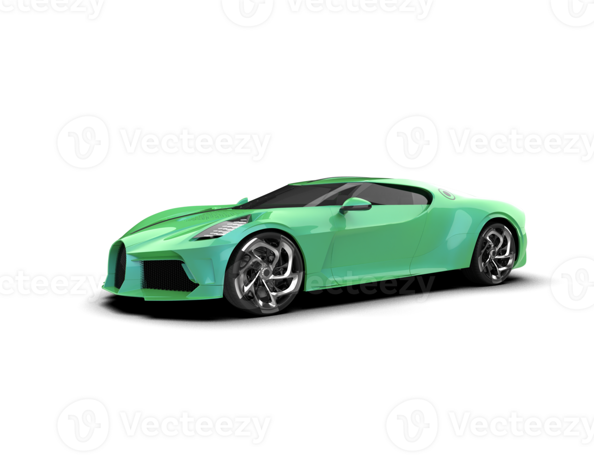 Realistic sport car isolated on background. 3d rendering - illustration png