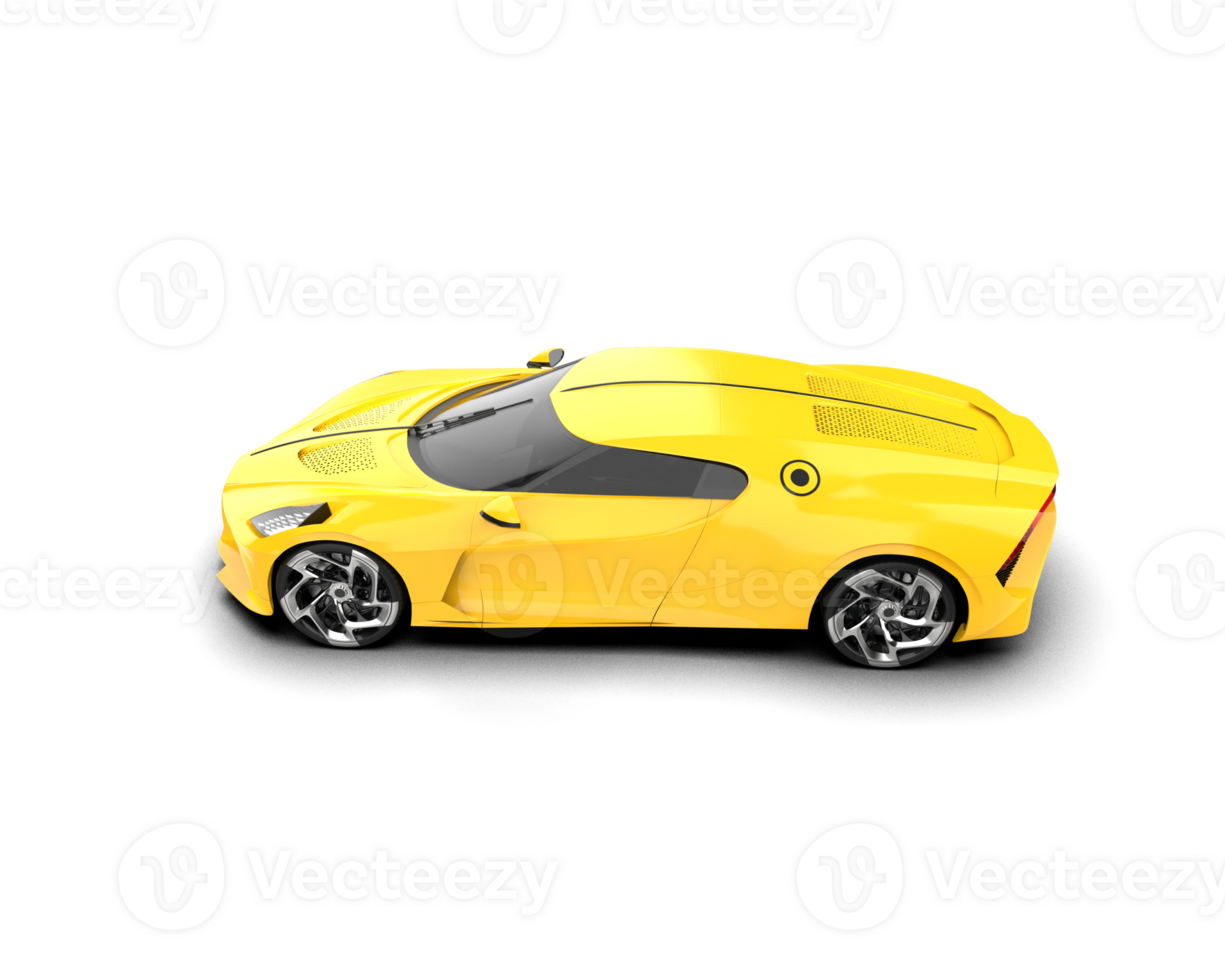 Realistic sport car isolated on background. 3d rendering - illustration png