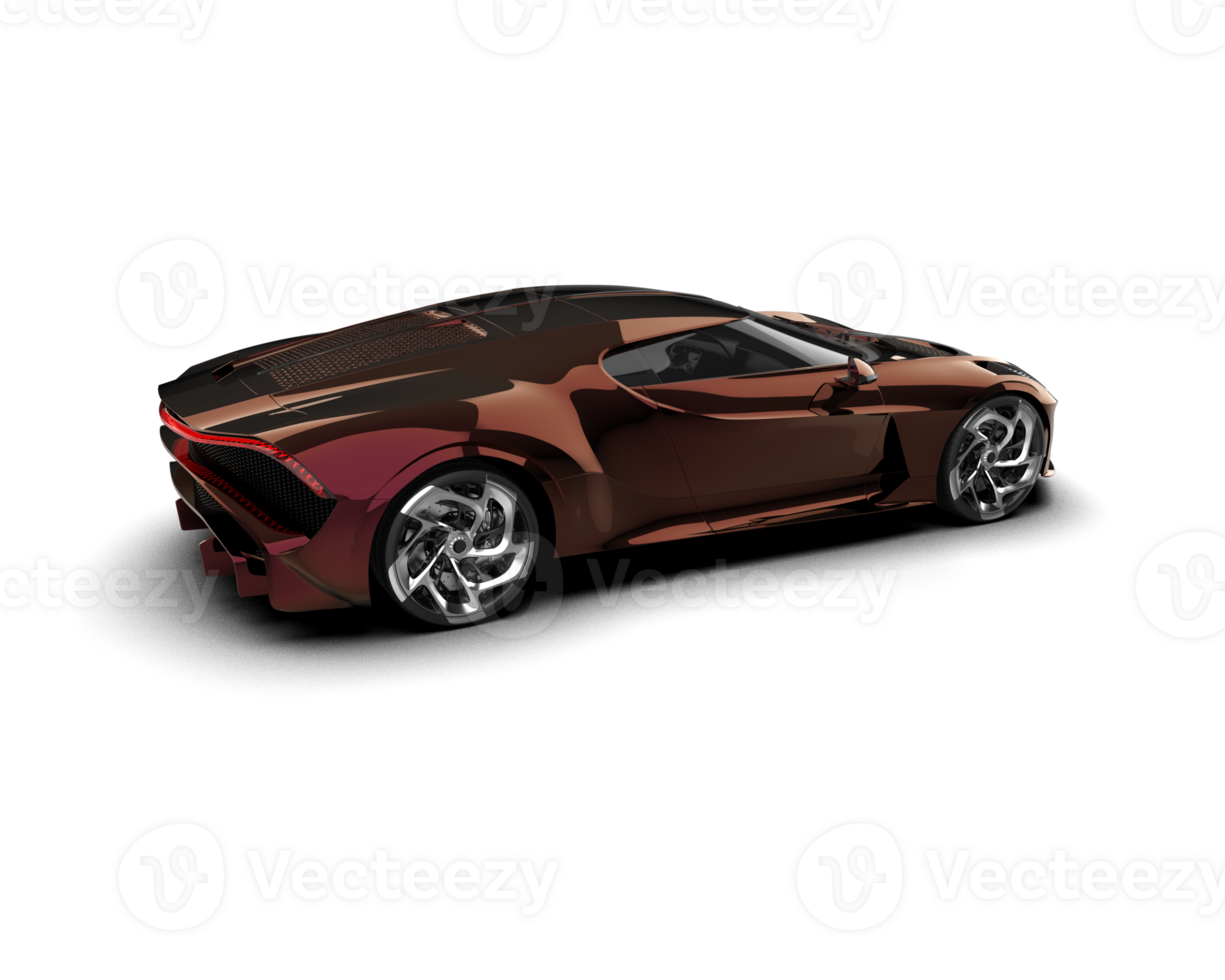 Realistic sport car isolated on background. 3d rendering - illustration png
