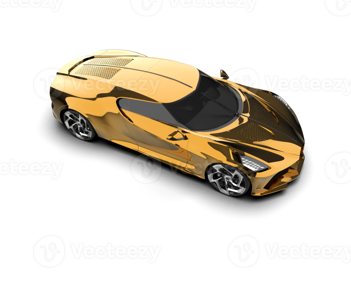 Realistic sport car isolated on background. 3d rendering - illustration png