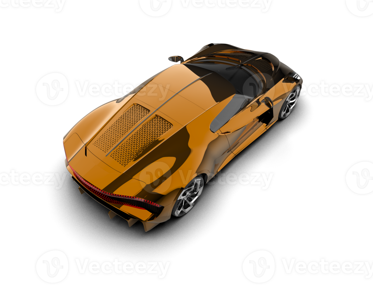 Realistic sport car isolated on background. 3d rendering - illustration png