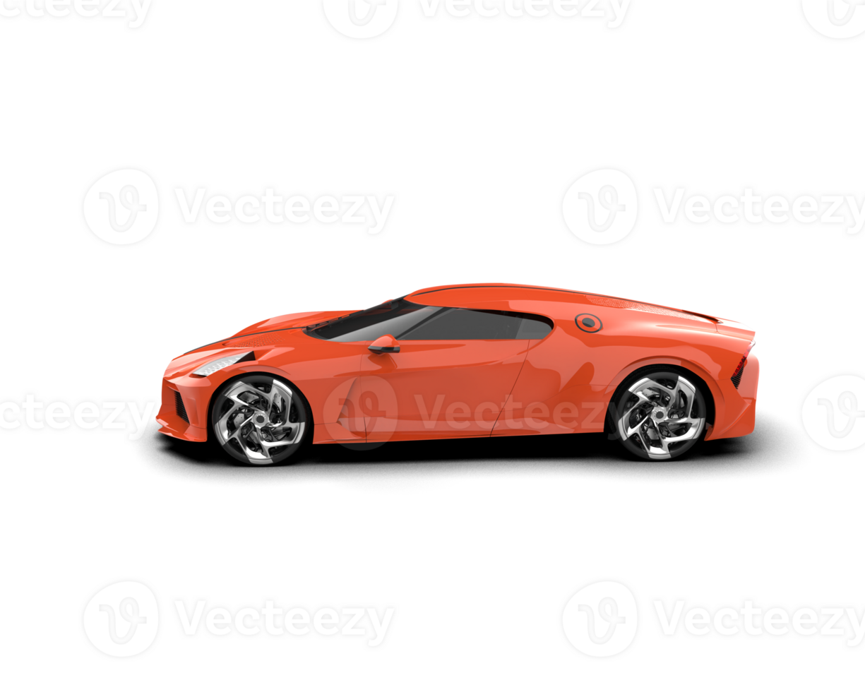 Realistic sport car isolated on background. 3d rendering - illustration png