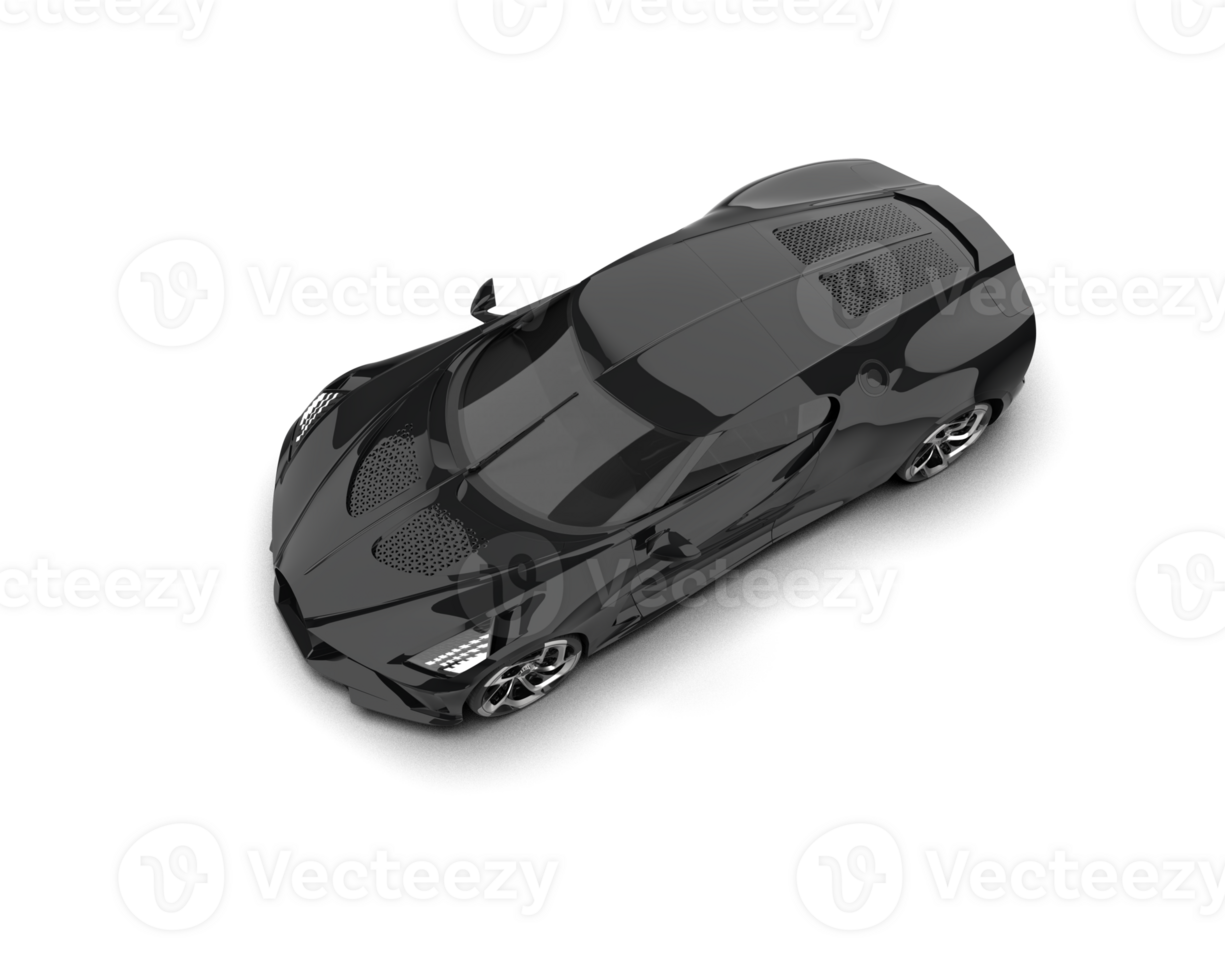 Realistic sport car isolated on background. 3d rendering - illustration png