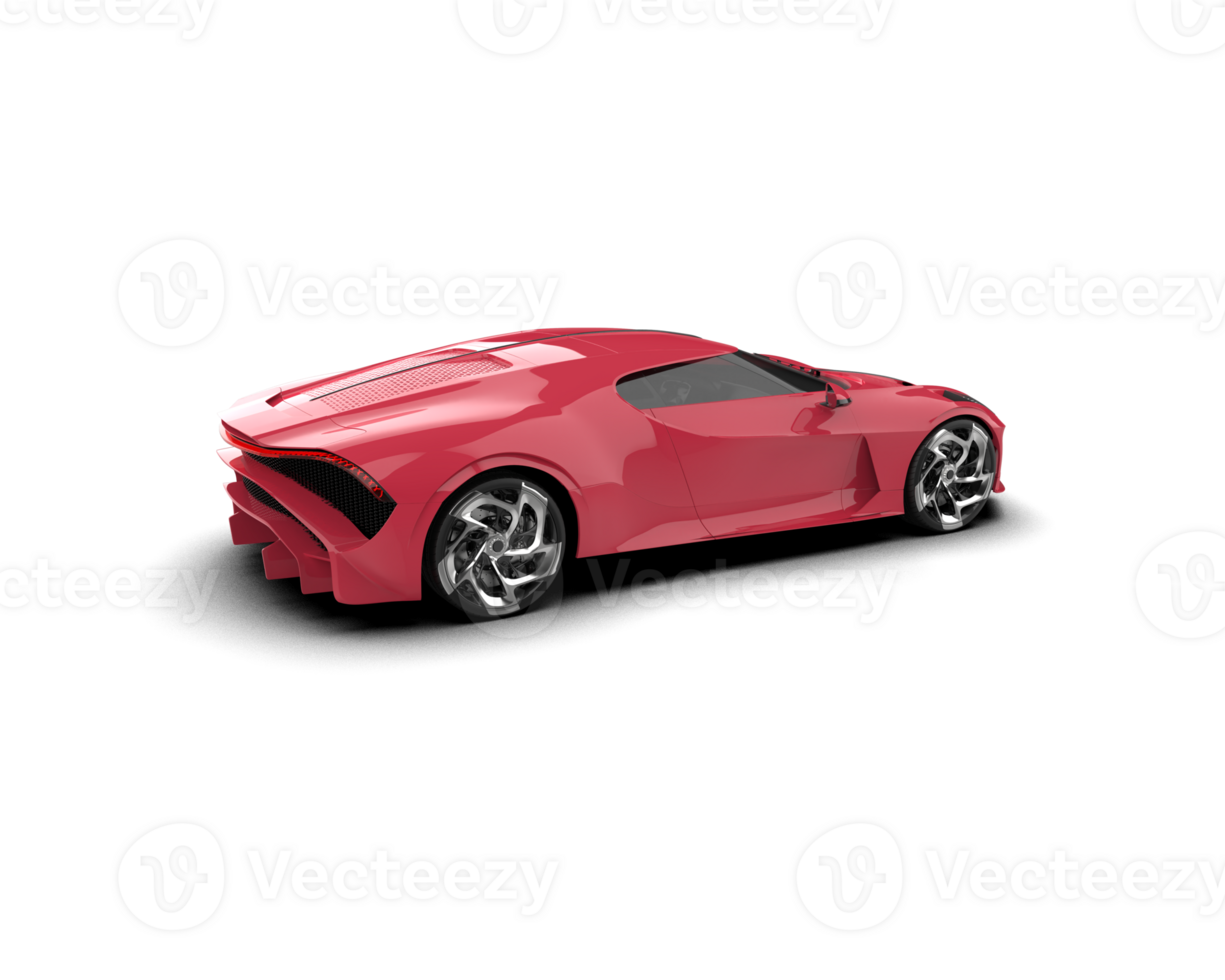 Realistic sport car isolated on background. 3d rendering - illustration png