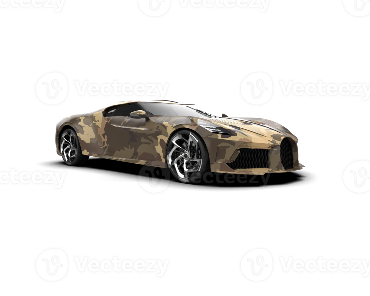Realistic sport car isolated on background. 3d rendering - illustration png