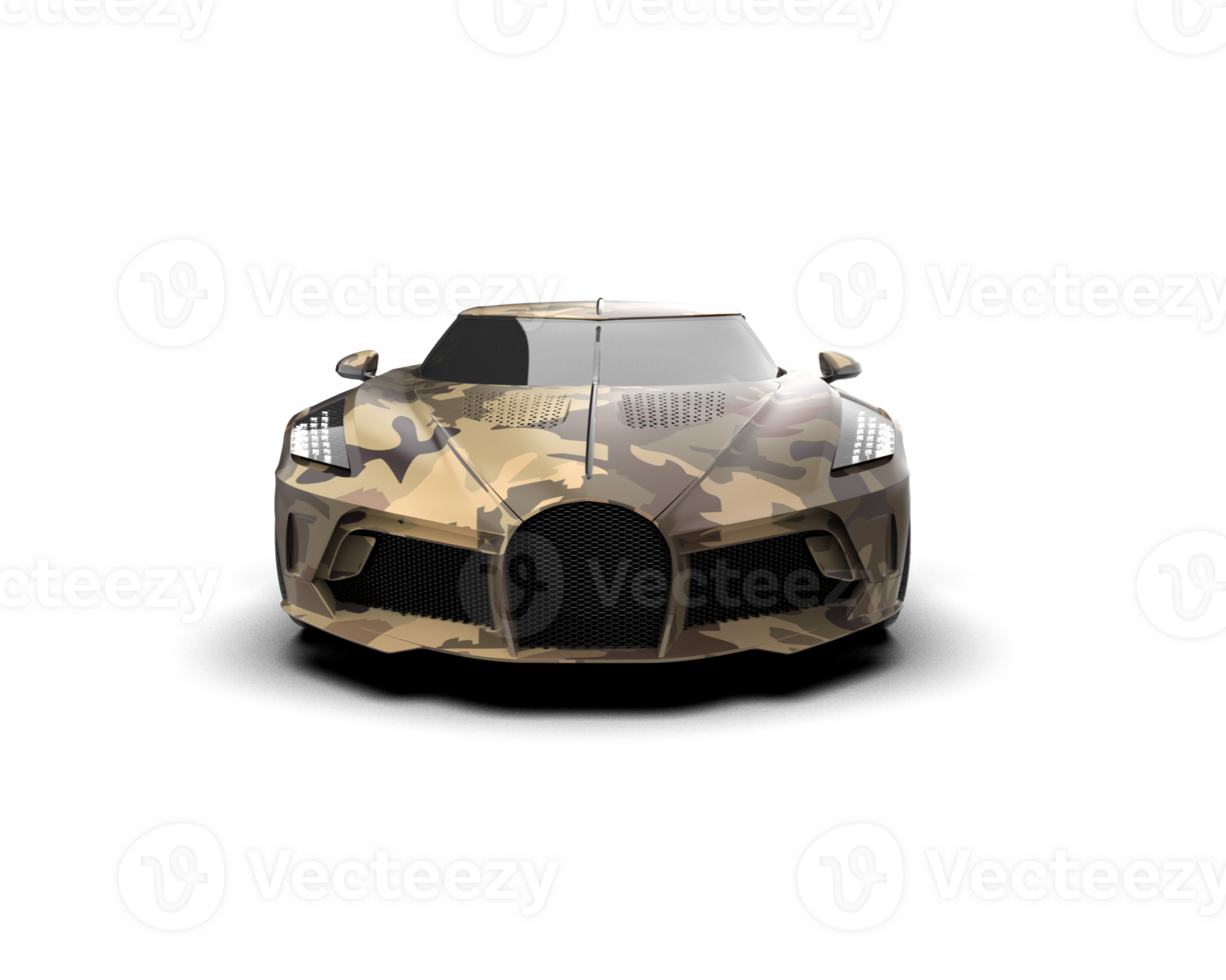 Realistic sport car isolated on background. 3d rendering - illustration png