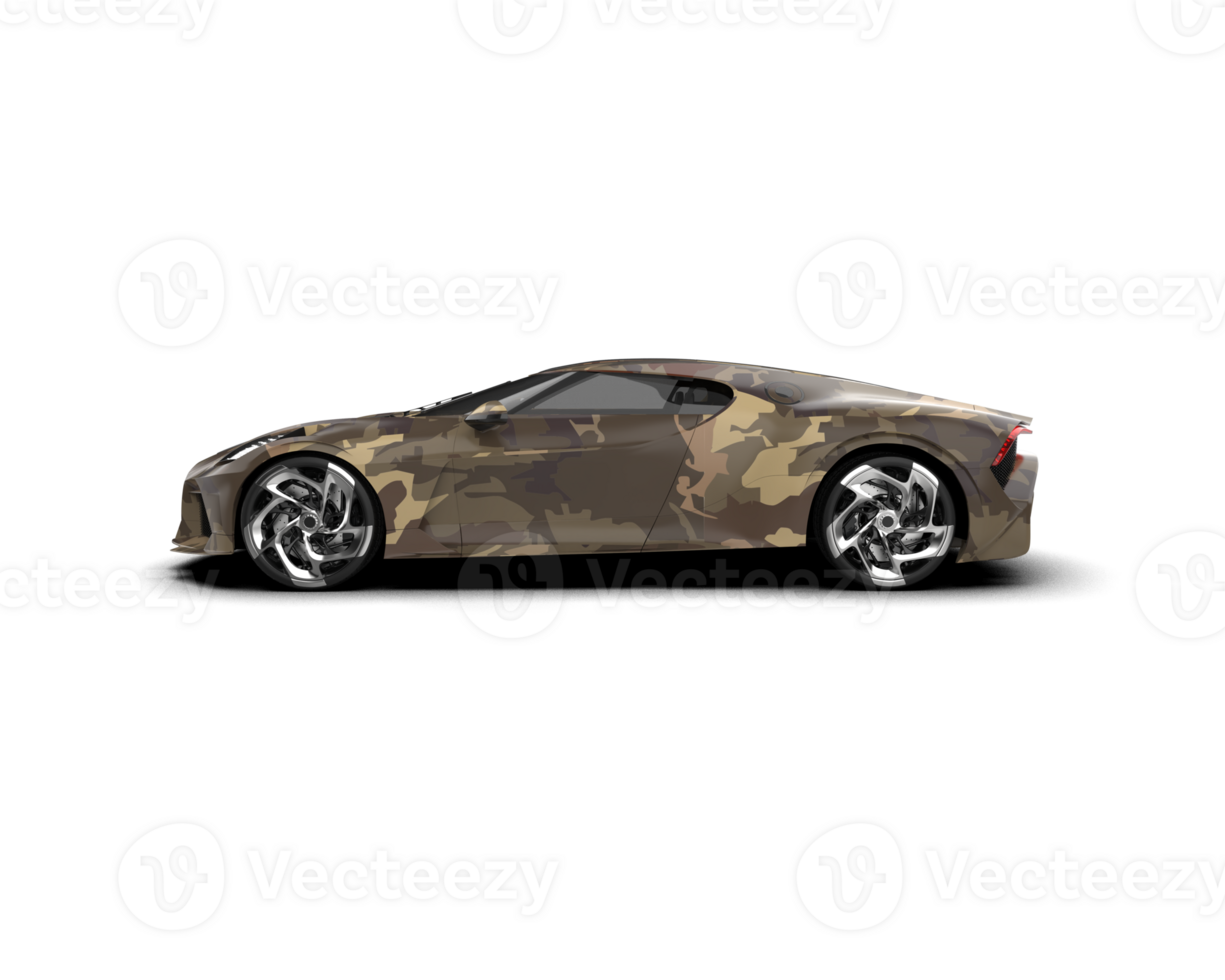 Realistic sport car isolated on background. 3d rendering - illustration png