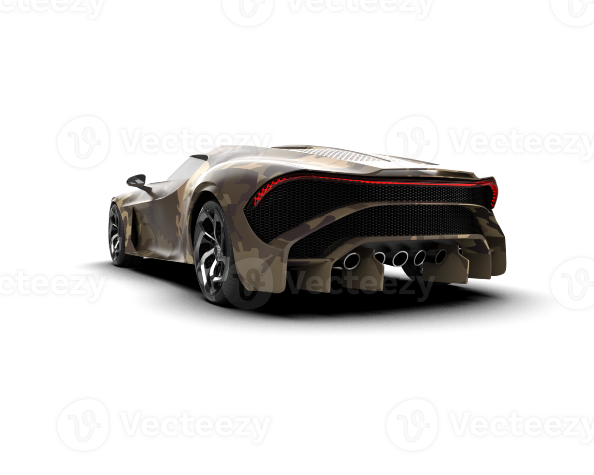 Realistic sport car isolated on background. 3d rendering - illustration png