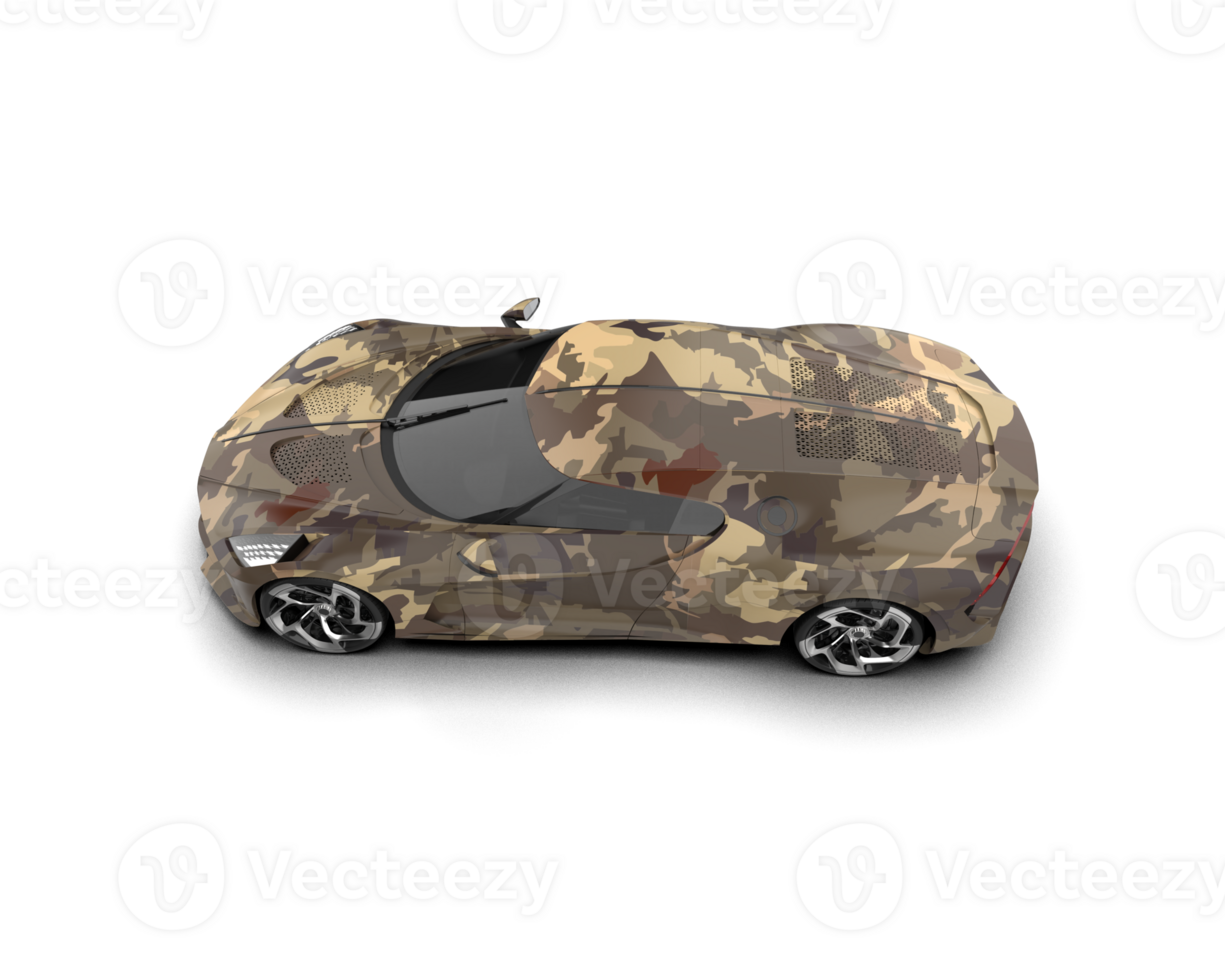 Realistic sport car isolated on background. 3d rendering - illustration png